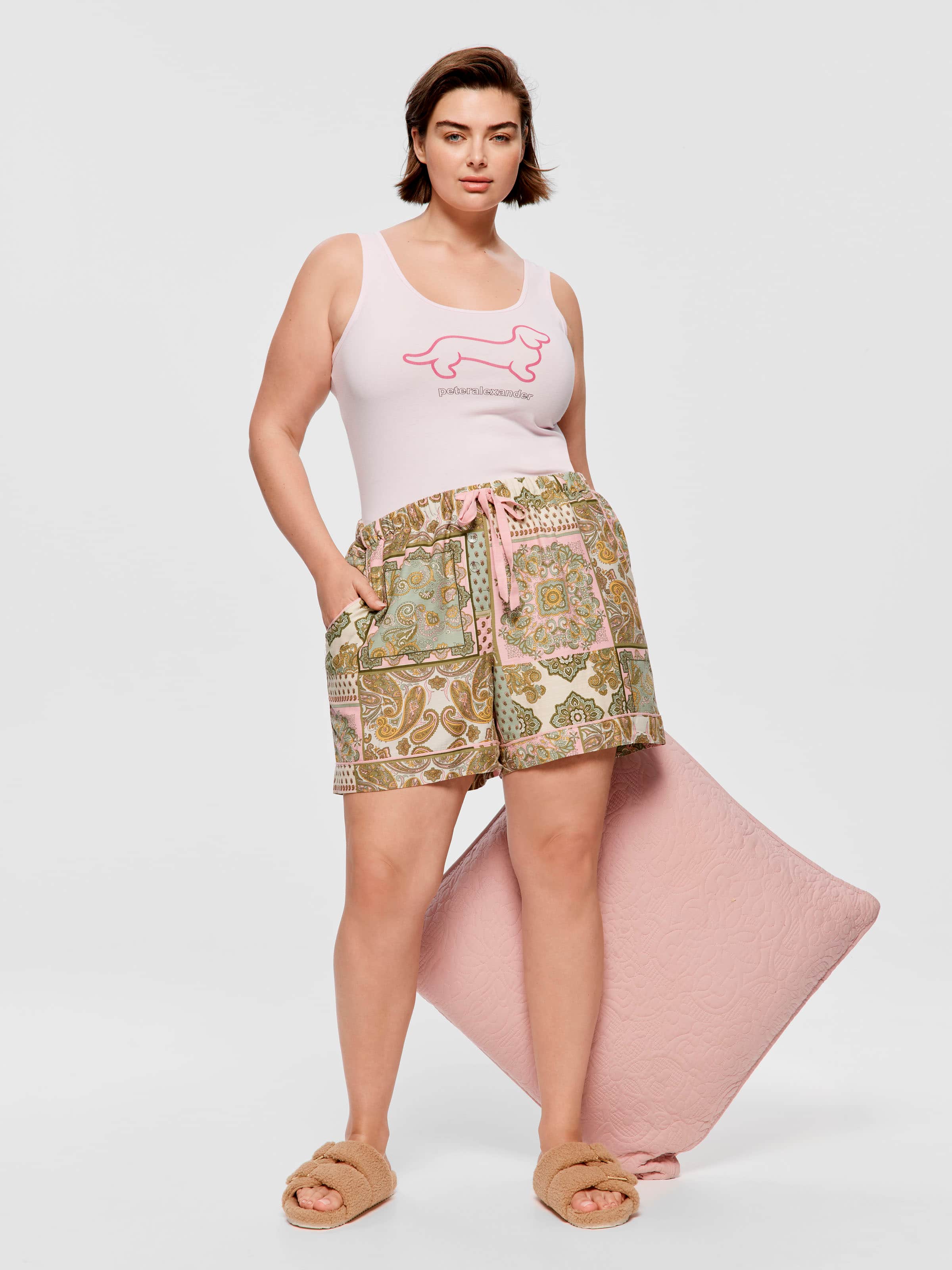 P.A. Plus Paisley Long Short