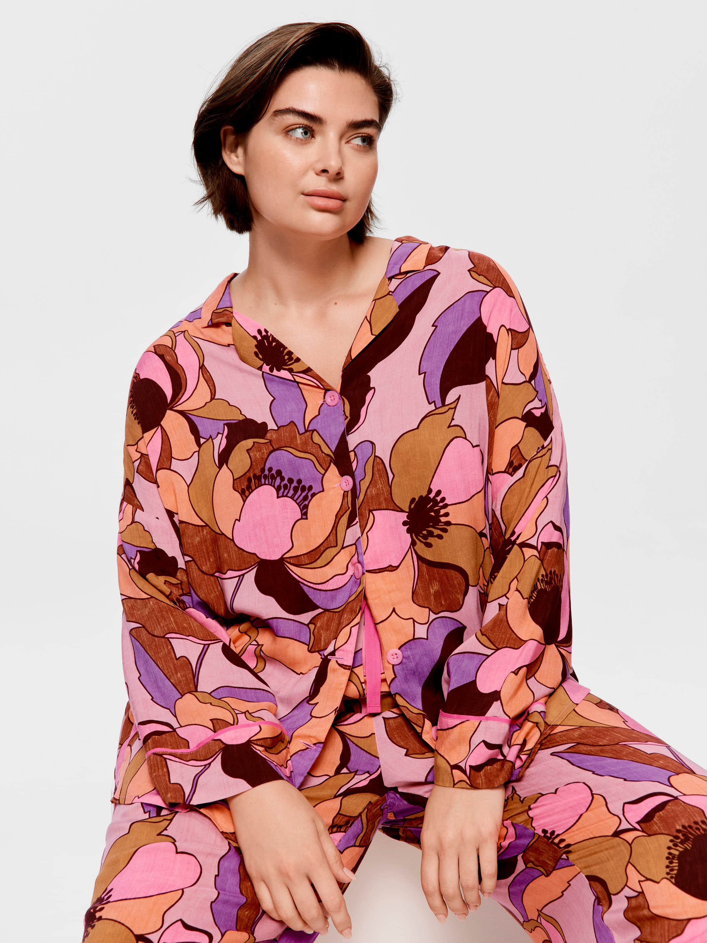 Image for P.A. Plus Peony Long Pj Set from Peter Alexander