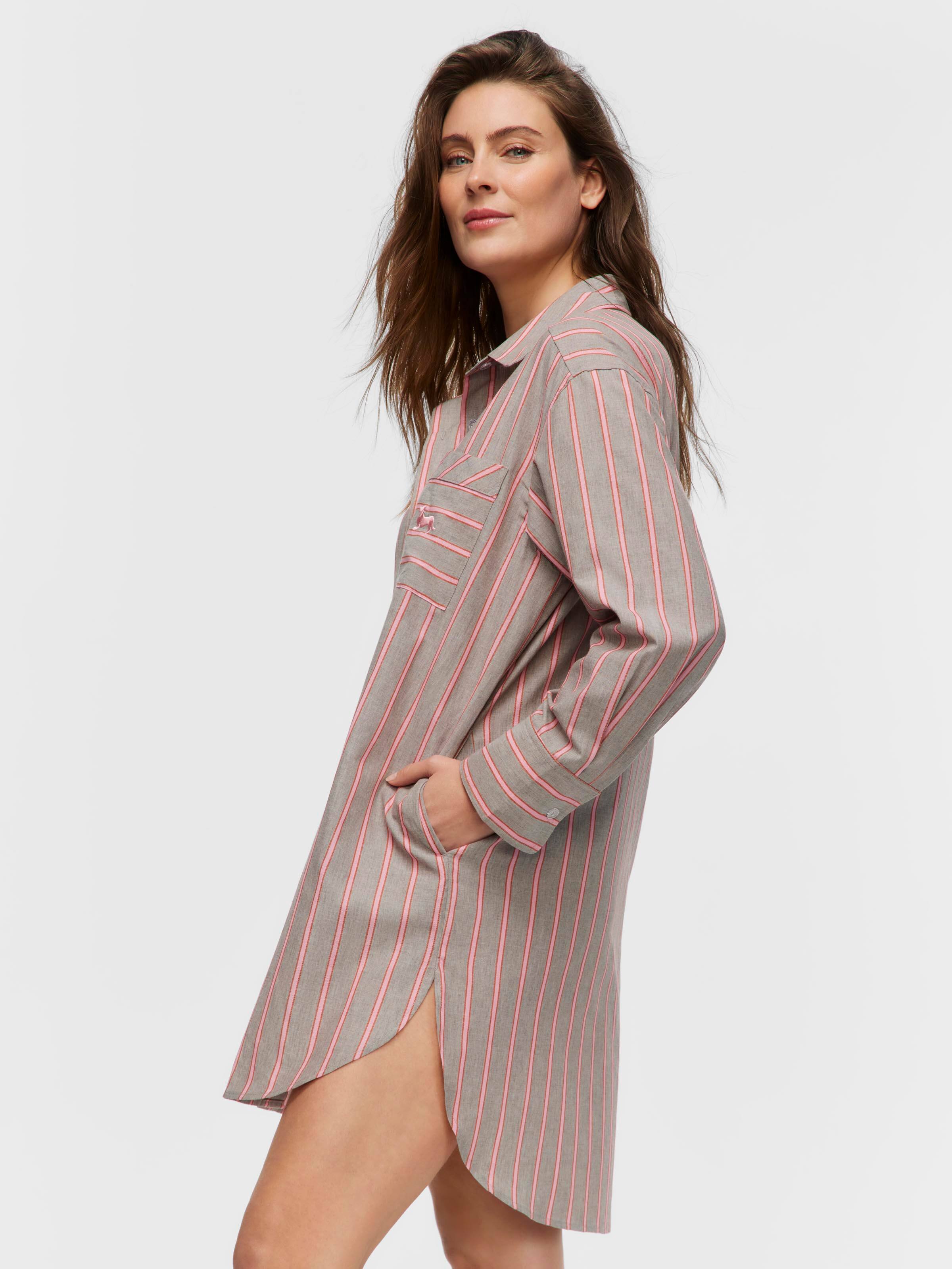 Image for Oversized Stripe Nightshirt from Peter Alexander