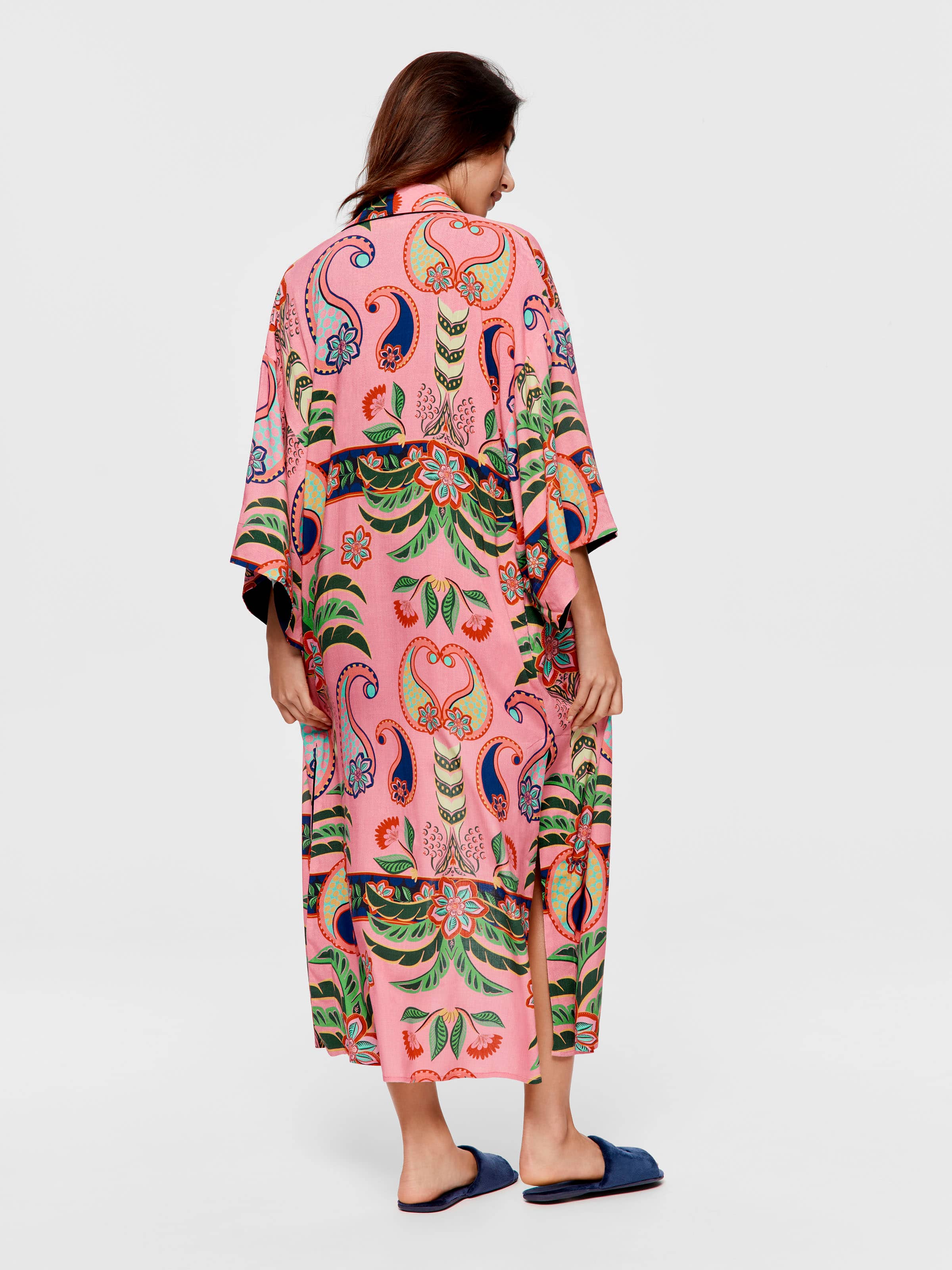 Image for Palm Kimono Dressing Gown from Peter Alexander
