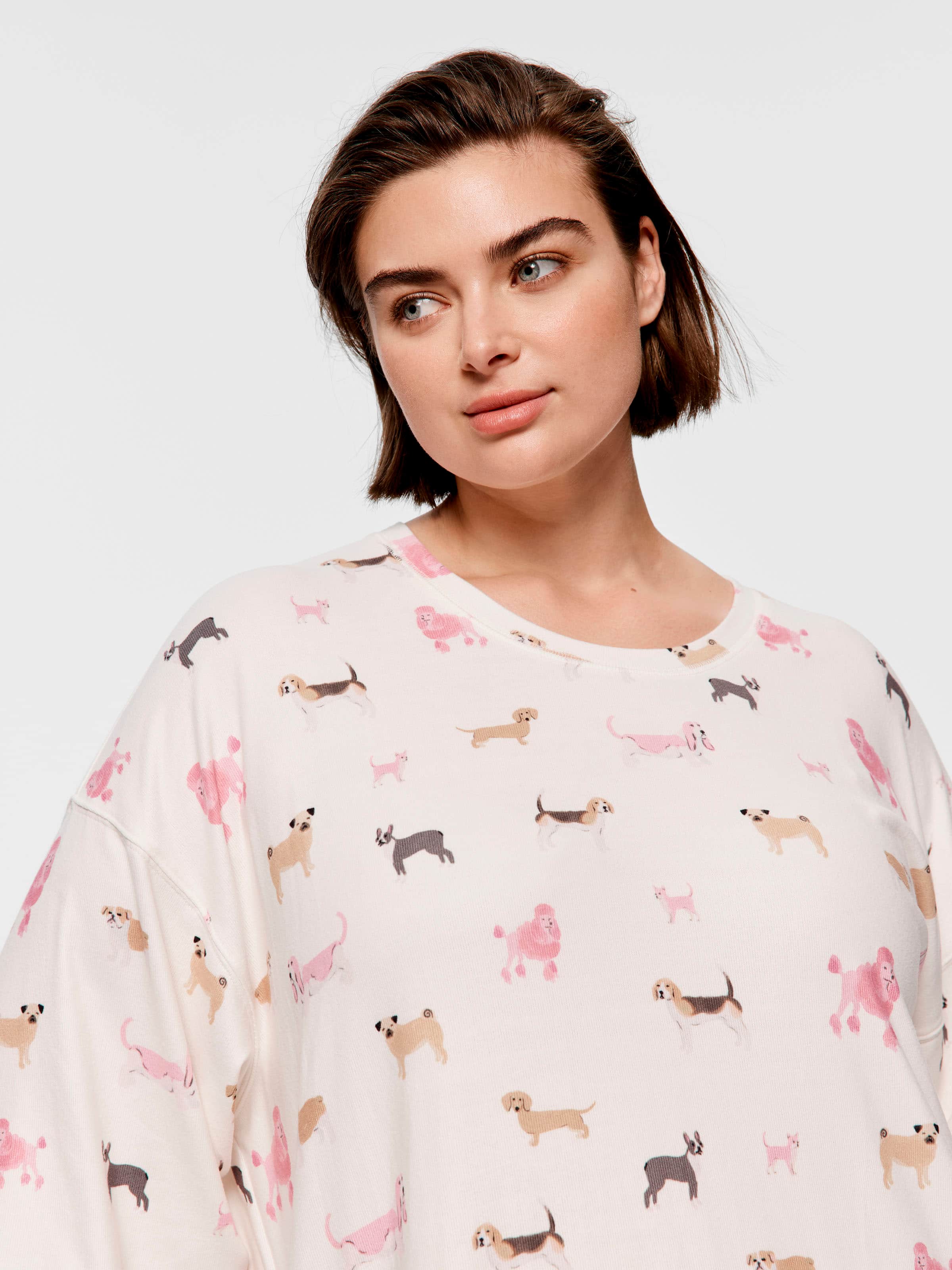 P.A. Plus Mixed Dog Plush Nightdress