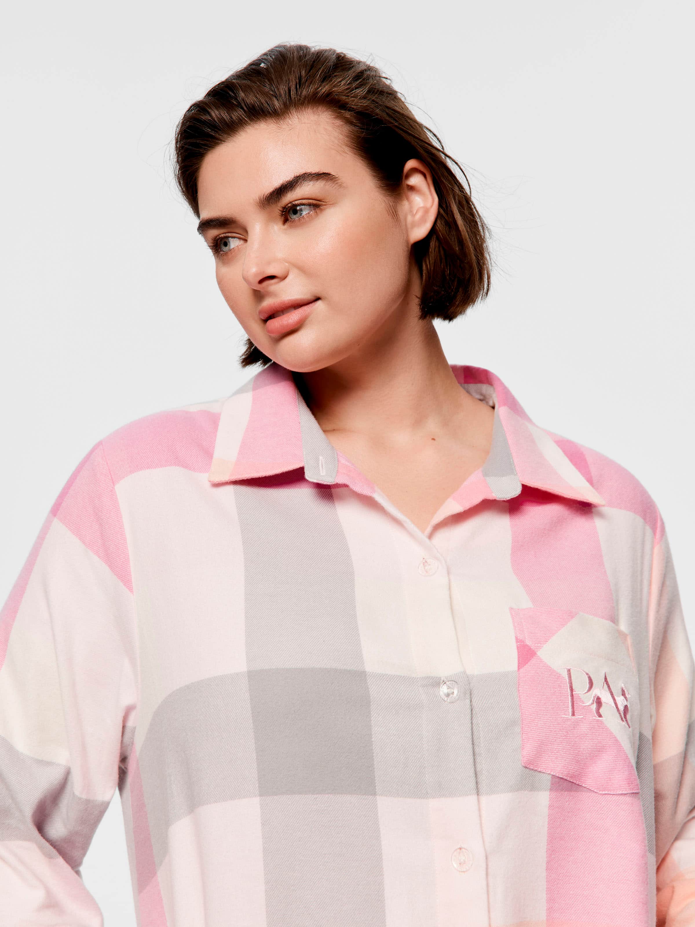 P.A. Plus Buffalo Check Flannelette Nightshirt