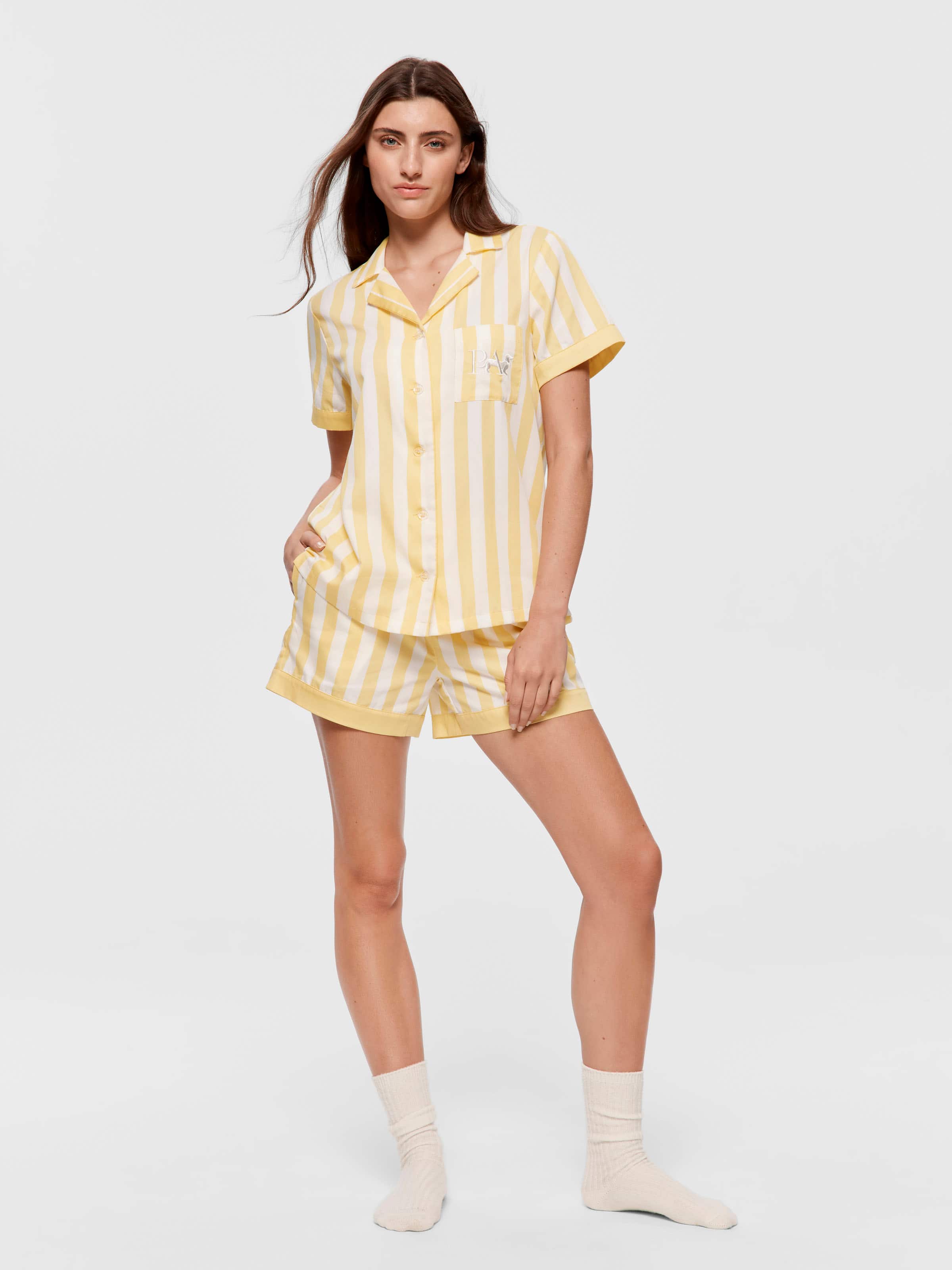 Candy Stripe Shortie Pj Set