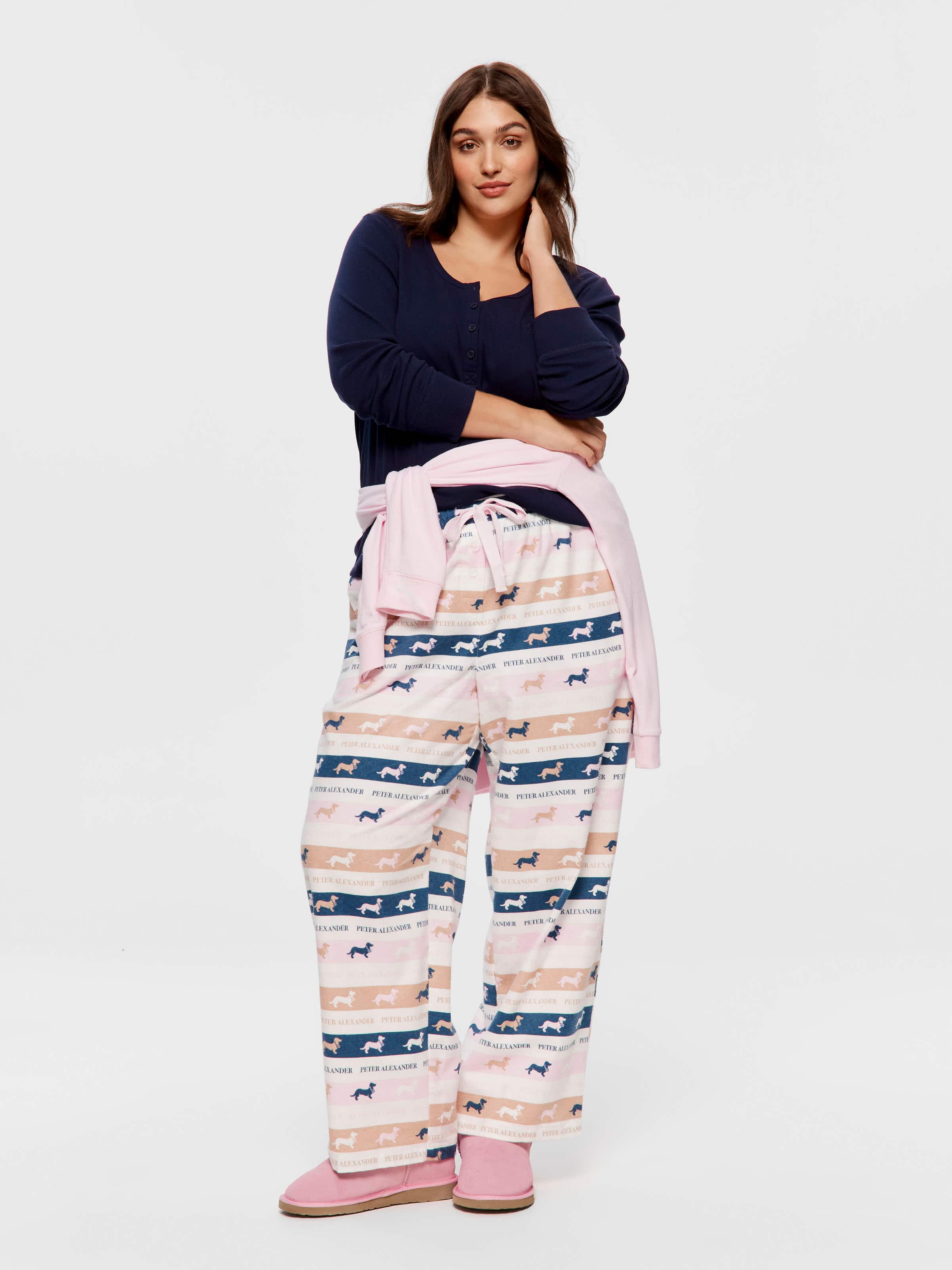 P.A. Plus Penny Stripe Flannelette Pj Bottom