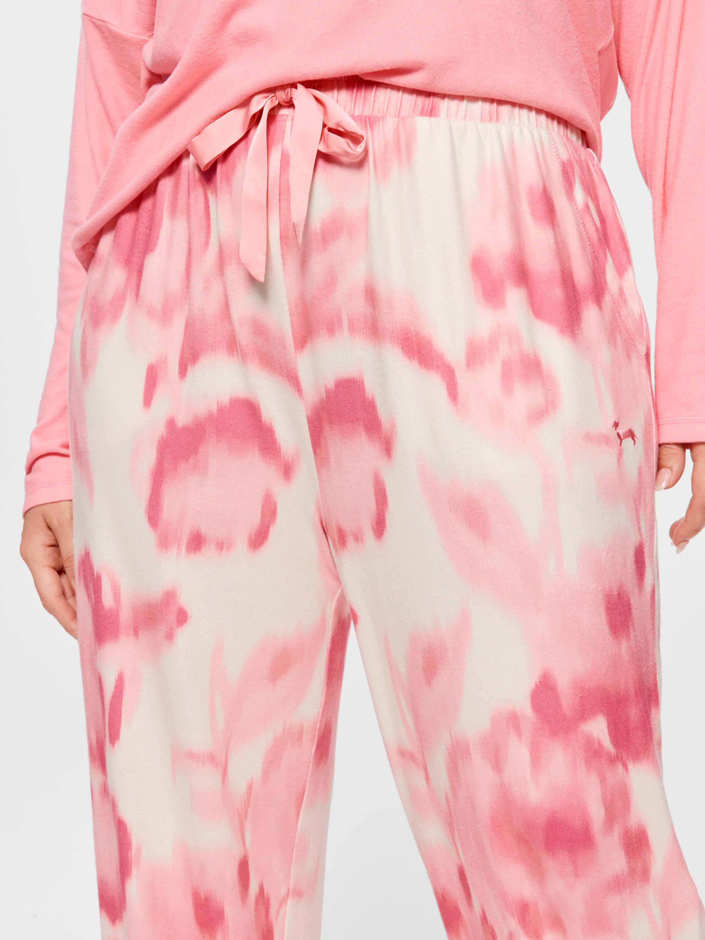 P.A. Plus Floral Abstract Plush Pj Bottom
