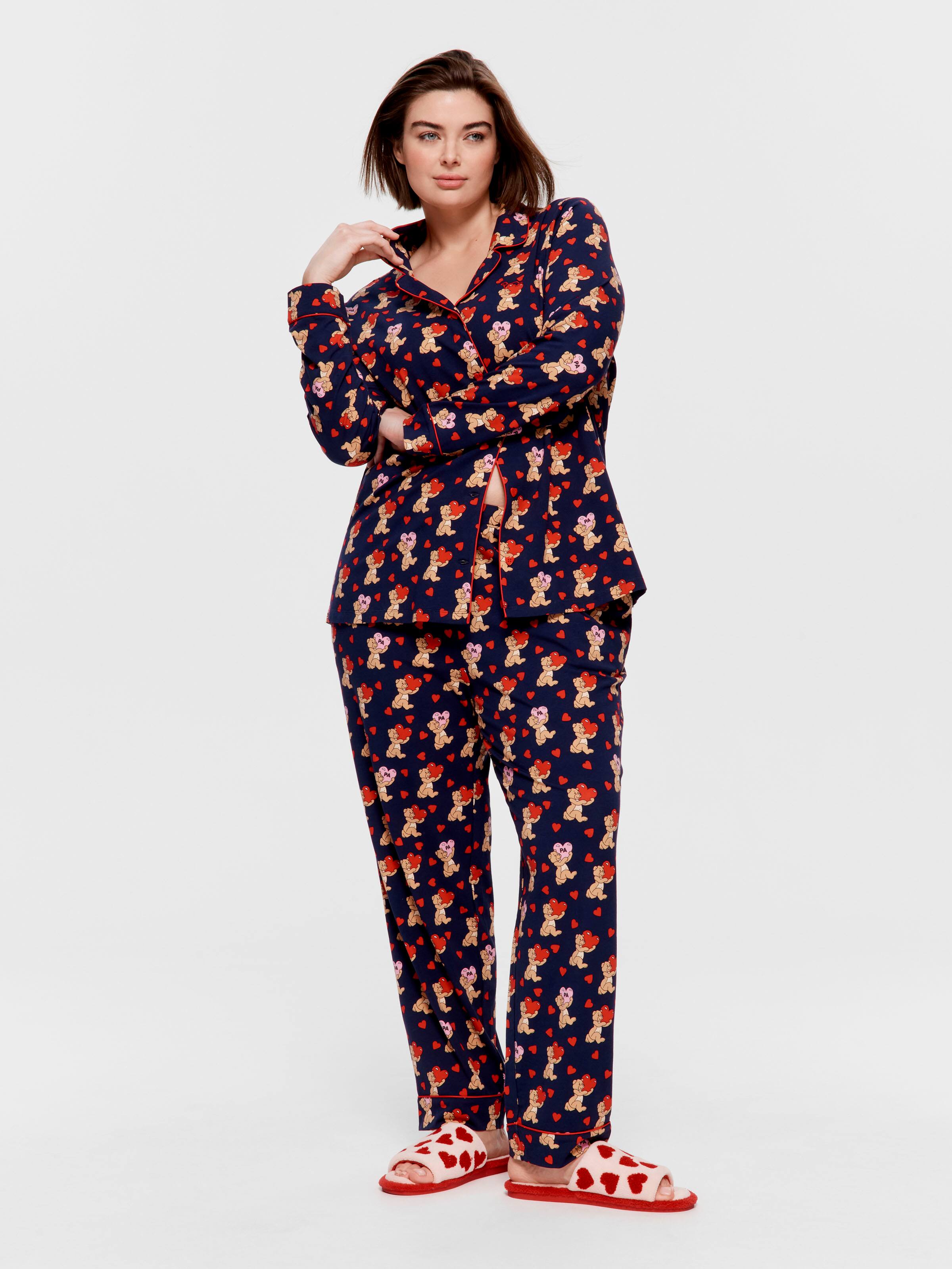 P.A. Plus I Love You Teddy Pj Set