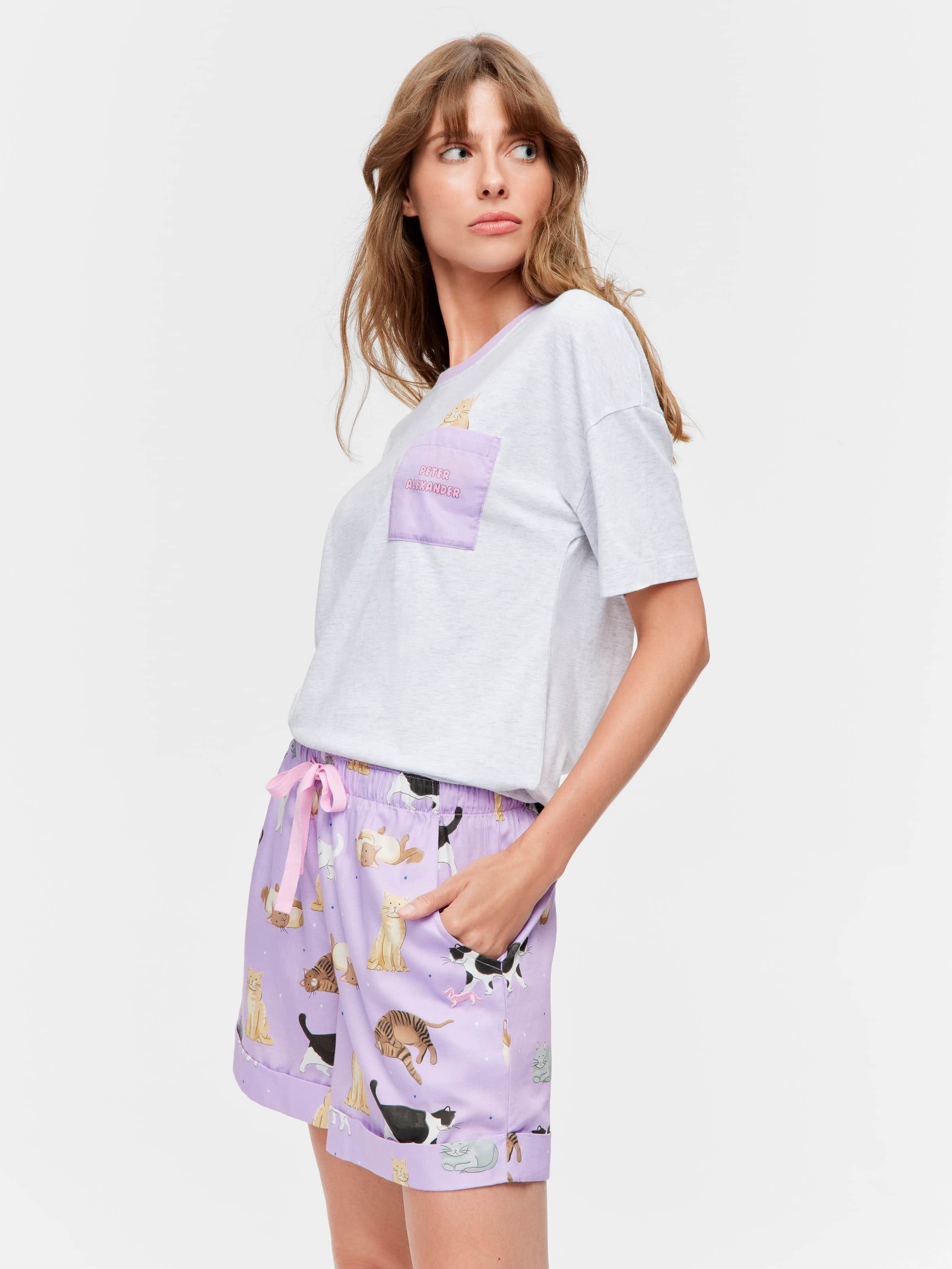 Lilac Cat Long Short