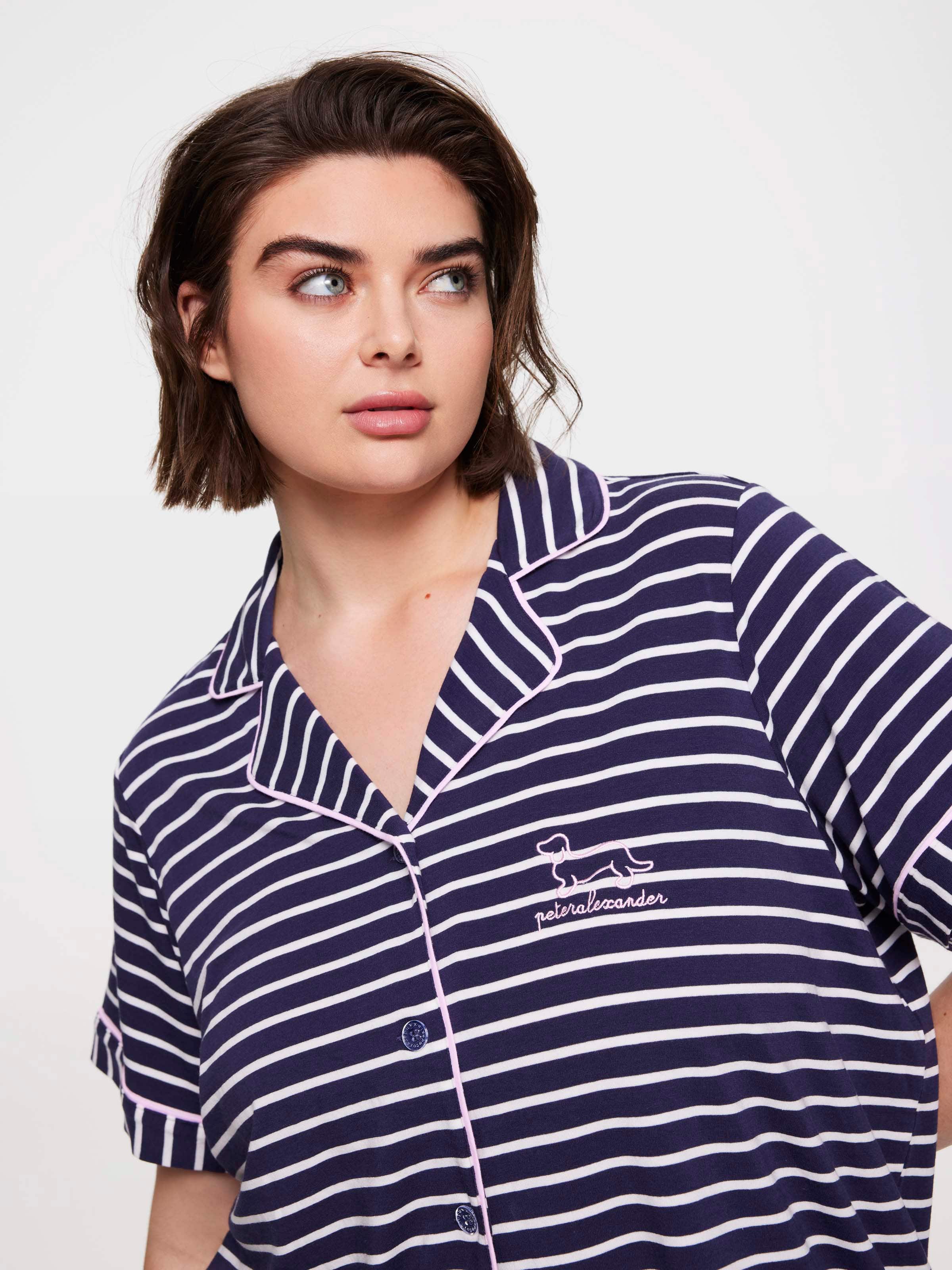 P.A. Plus Navy Stripe Shirt