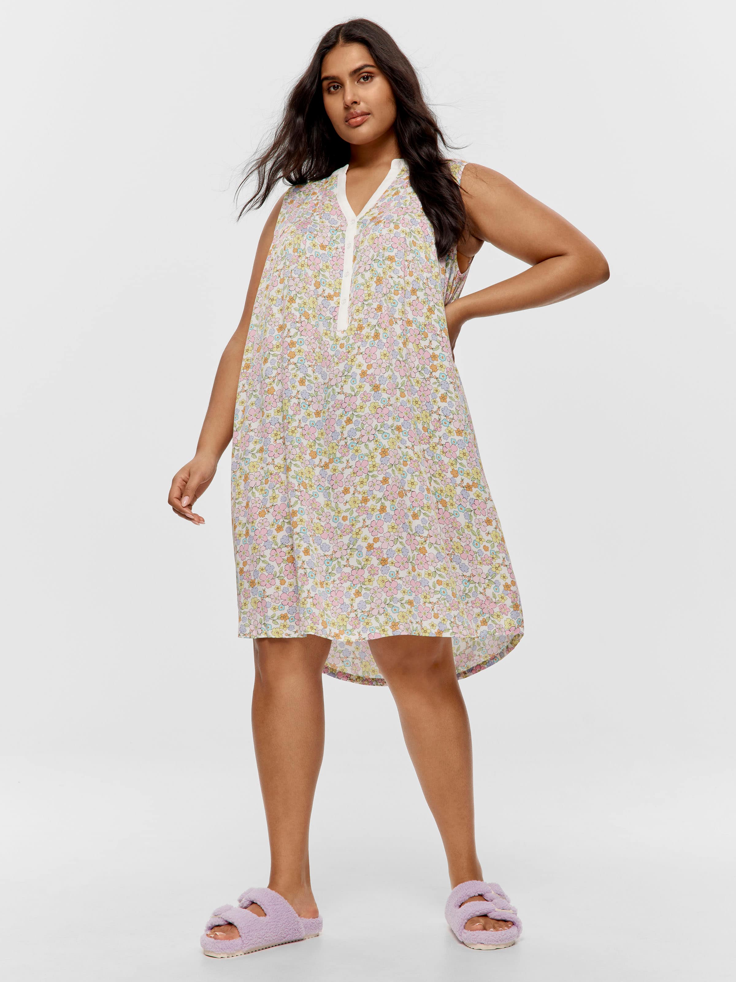 Image for P.A. Plus Ditsy Sleeveless Nightdress from Peter Alexander