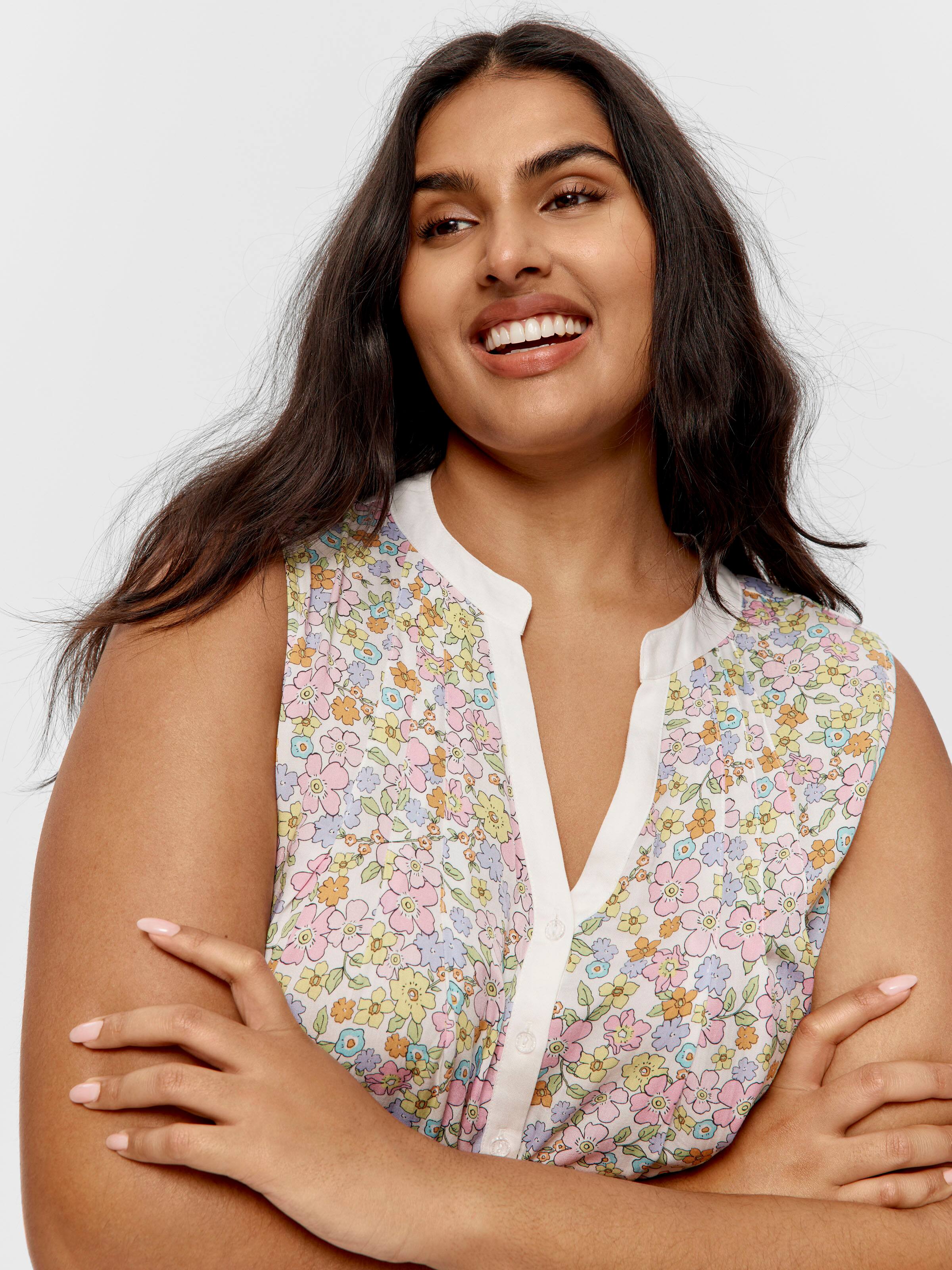 P.A. Plus Ditsy Sleeveless Nightdress