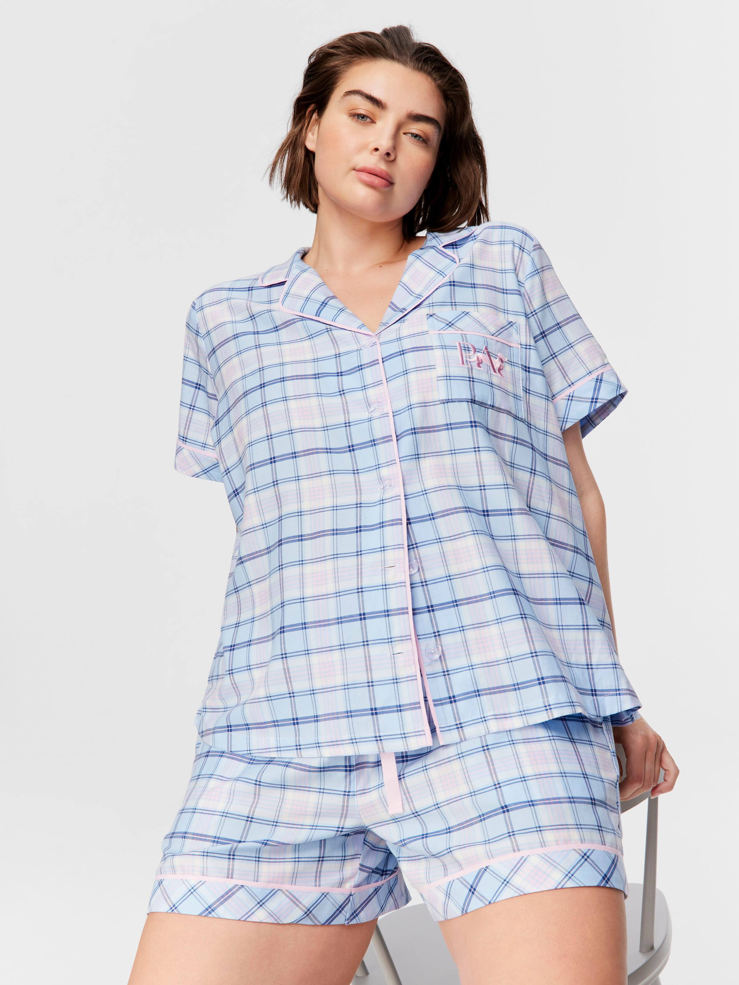 Image for P.A. Plus Plaid Check Pj Set from Peter Alexander