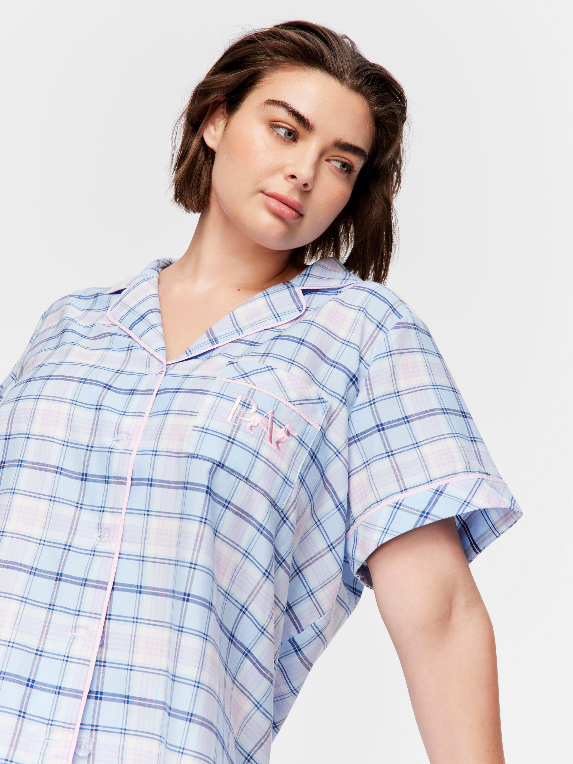 P.A. Plus Plaid Check Pj Set