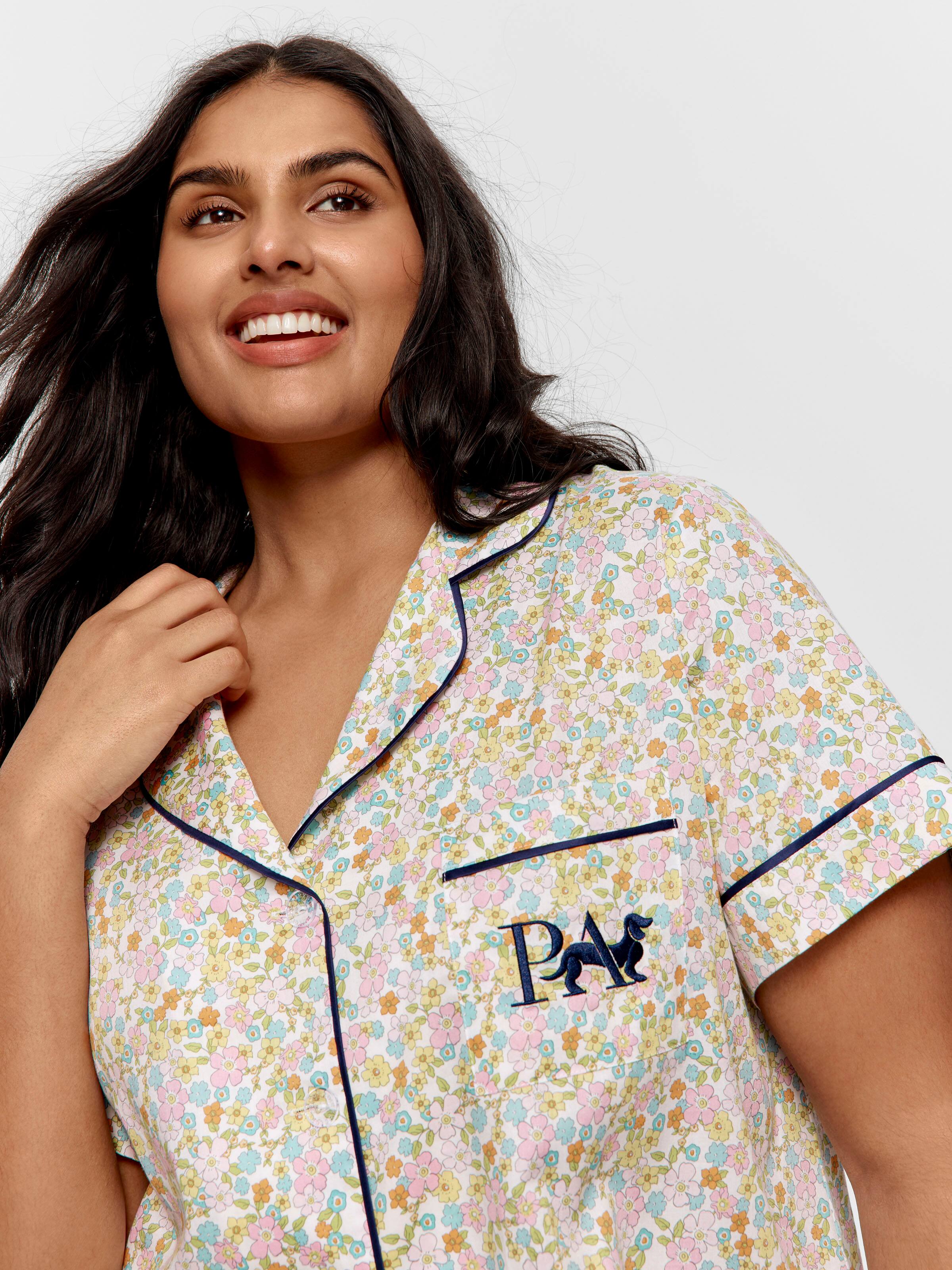 P.A. Plus Ditsy Floral Shortie Pj Set
