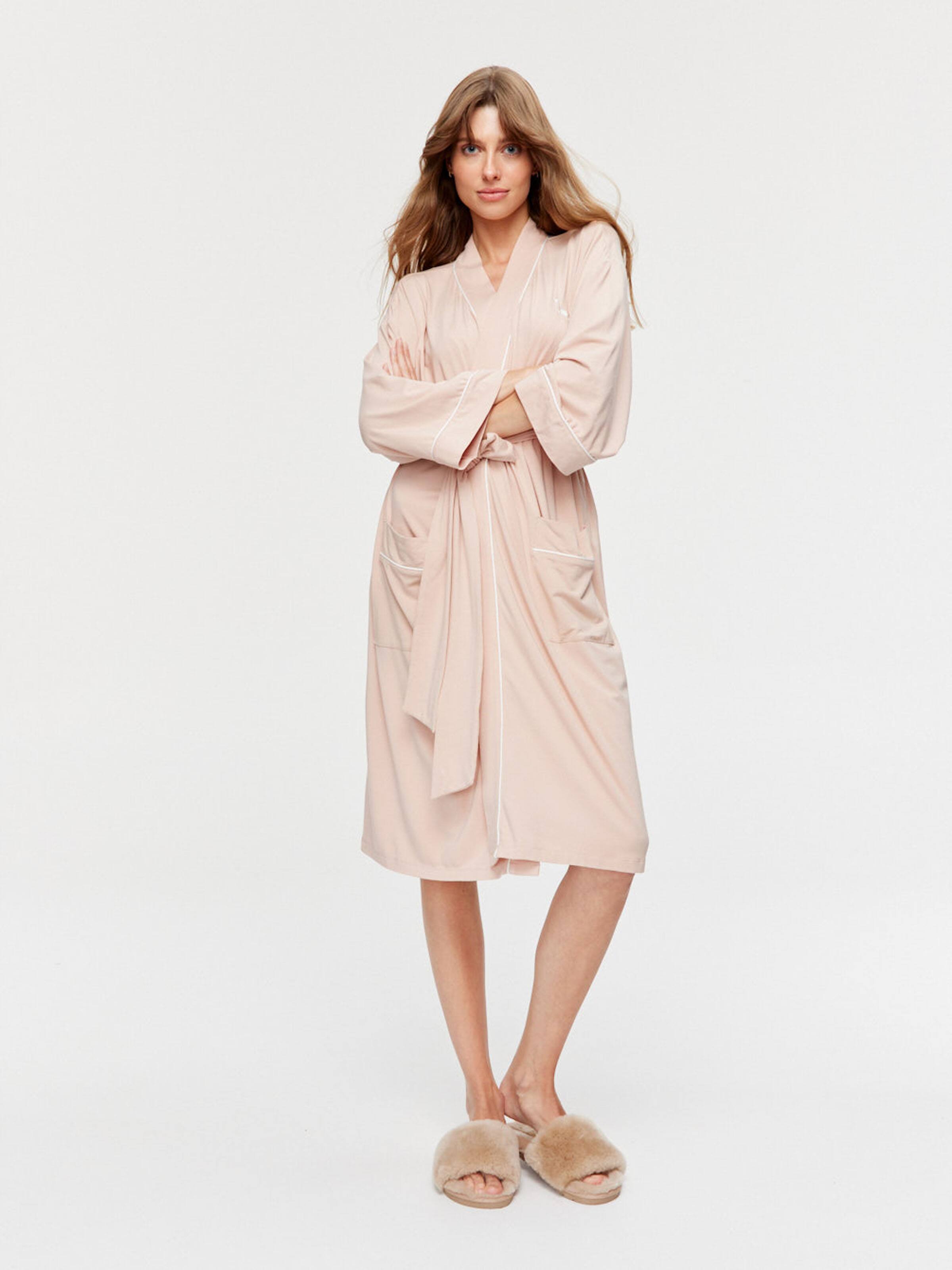 Bamboo Short Kimono Dressing Gown