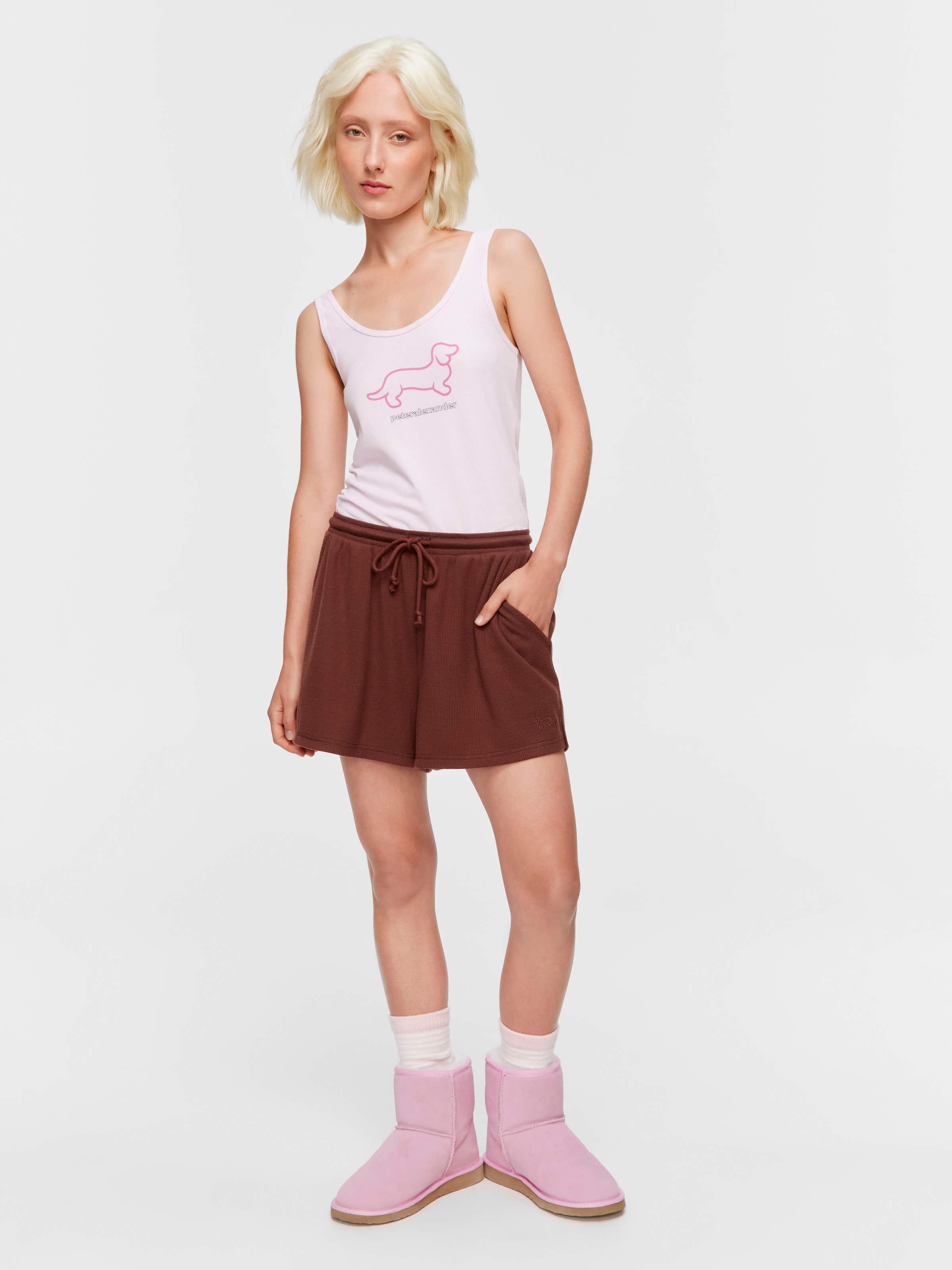 Choc Soft Waffle Mid Short