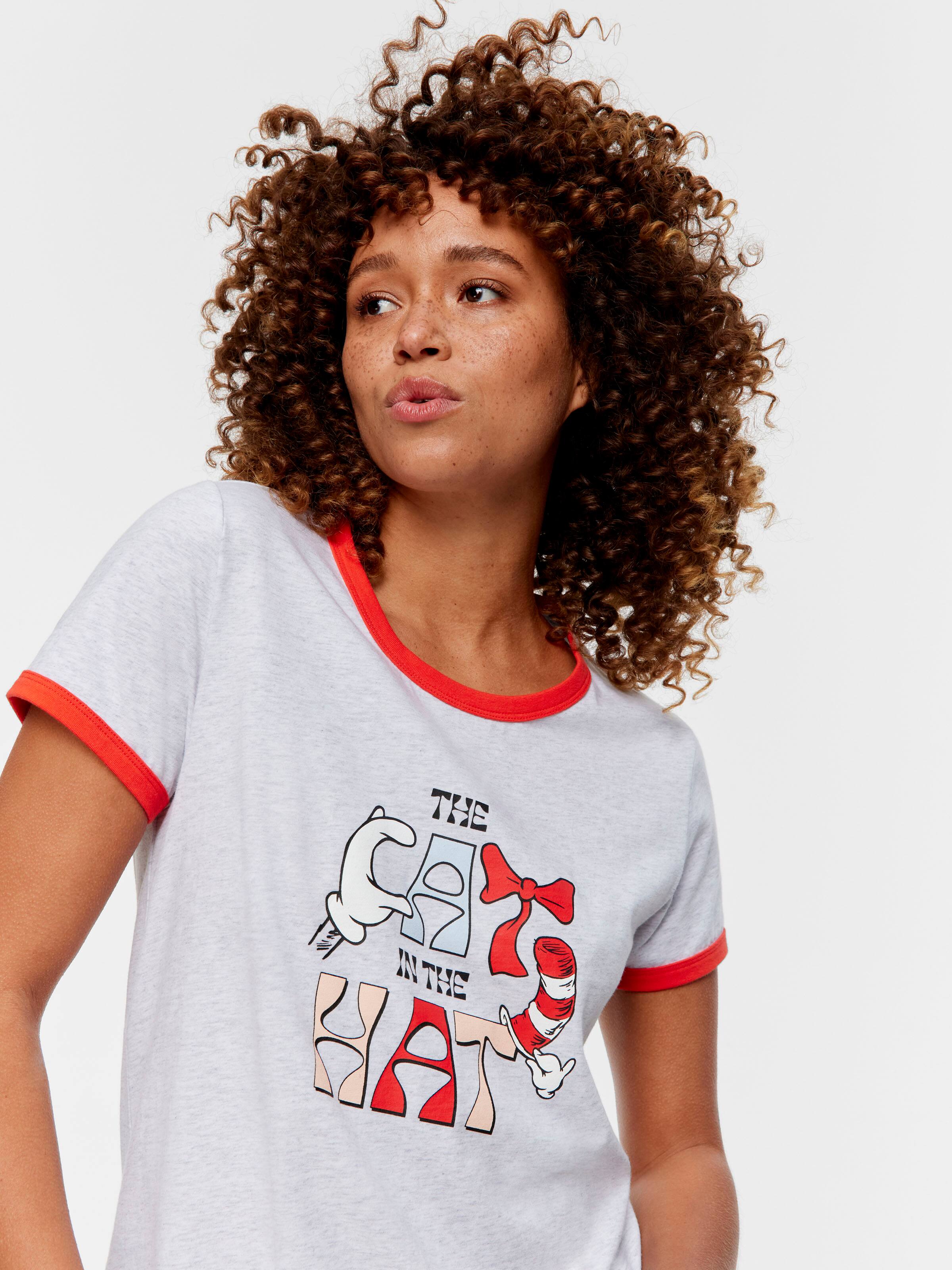 Dr Seuss The Cat In The Hat 100% Cotton Tshirt