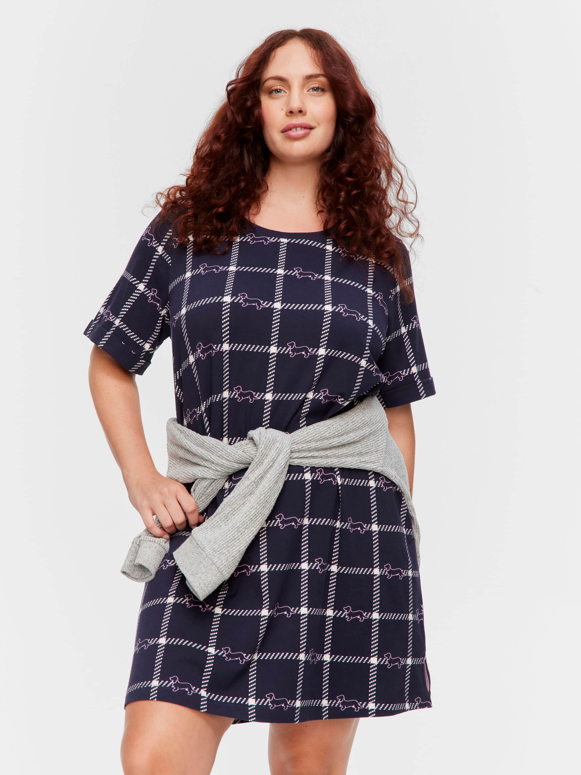 P.A. Plus Windowpane Nightdress