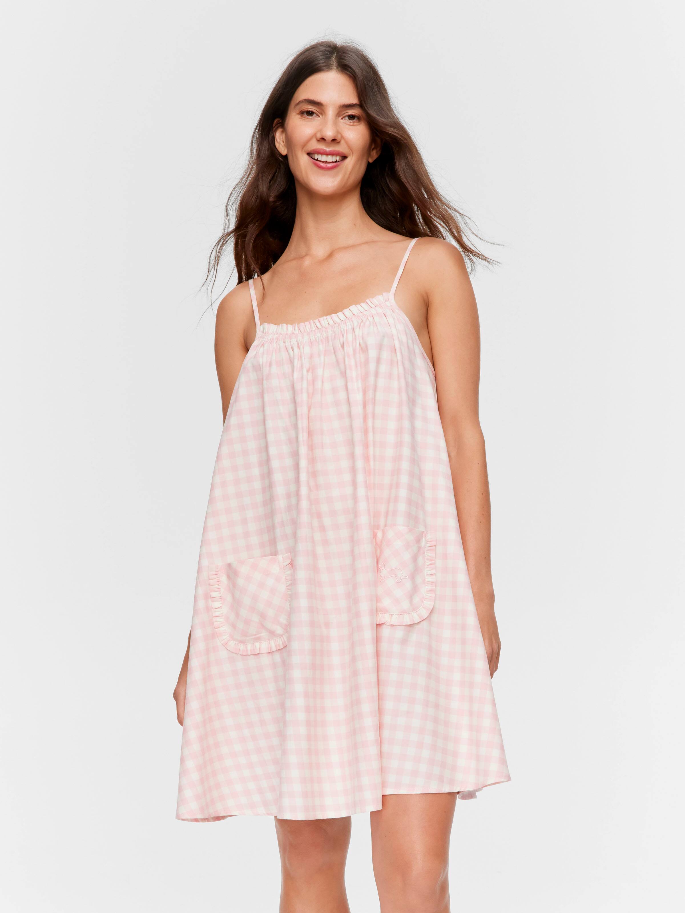 Image for Gingham Strappy Nightdress from Peter Alexander