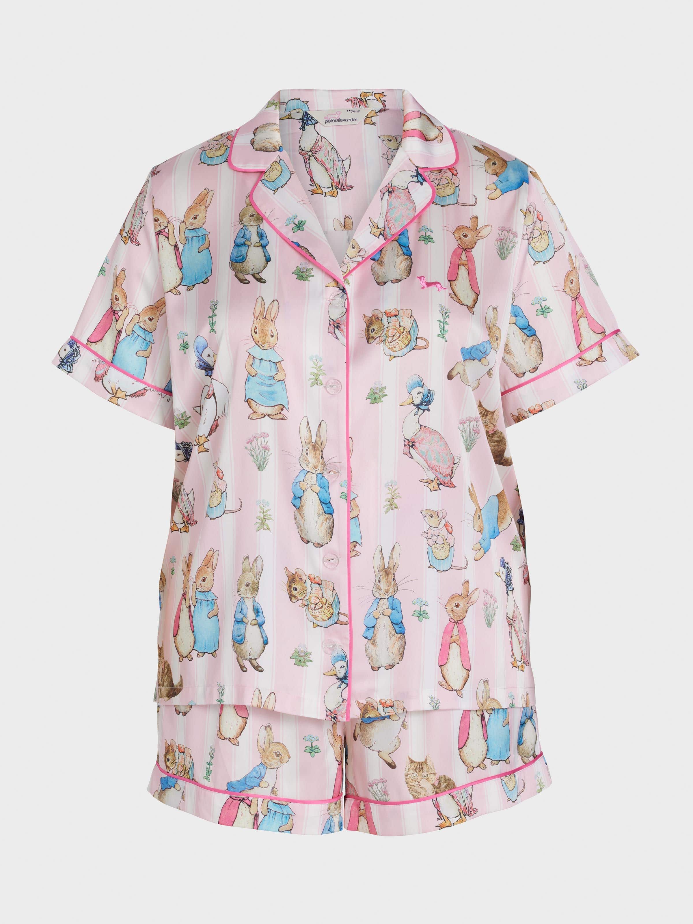 Image for P.A. Plus Peter Rabbit Satin Shortie Pj Set from Peter Alexander