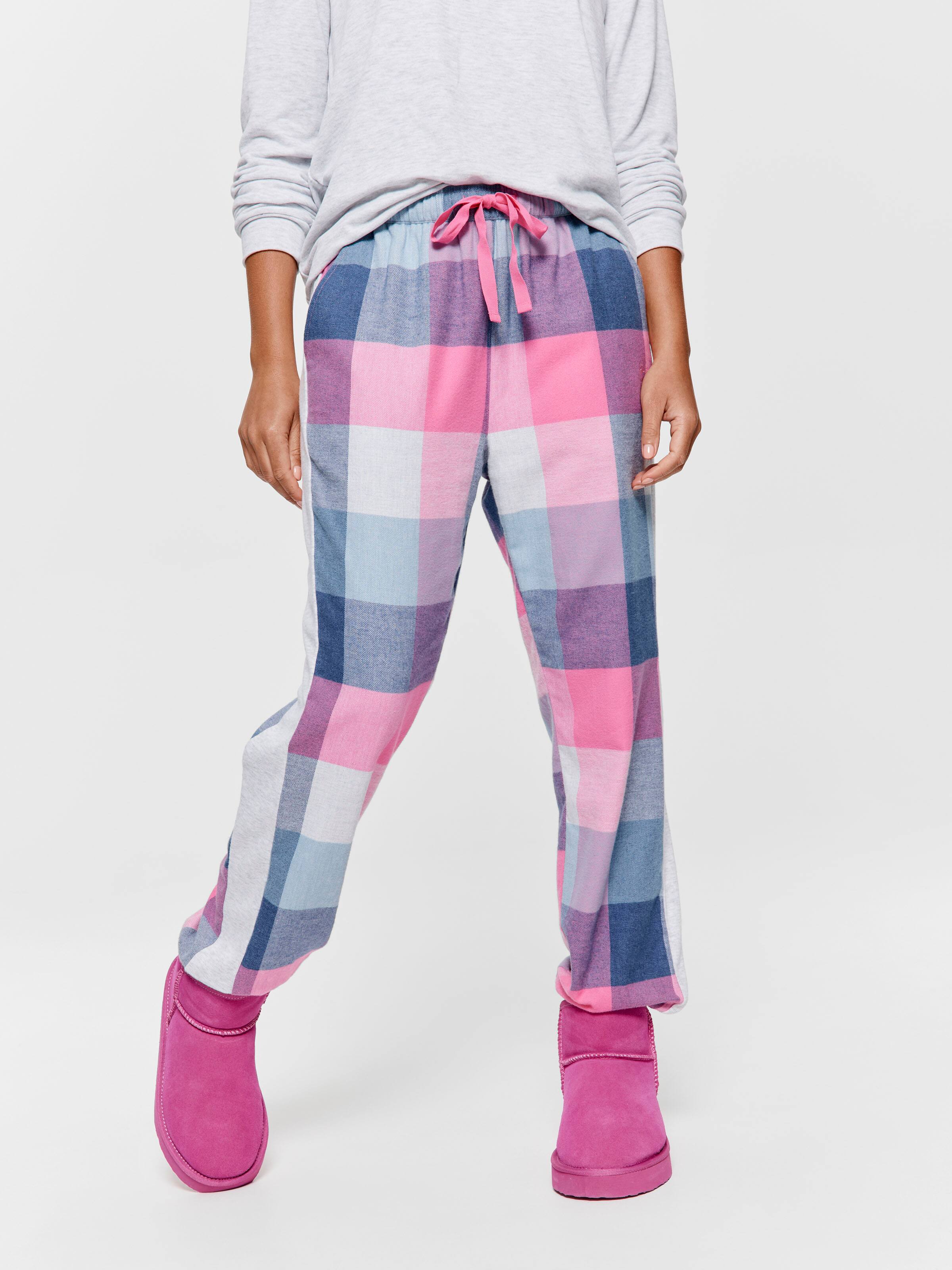 Buffalo Check 100% Cotton Flannelette Cuff Pj Bottom
