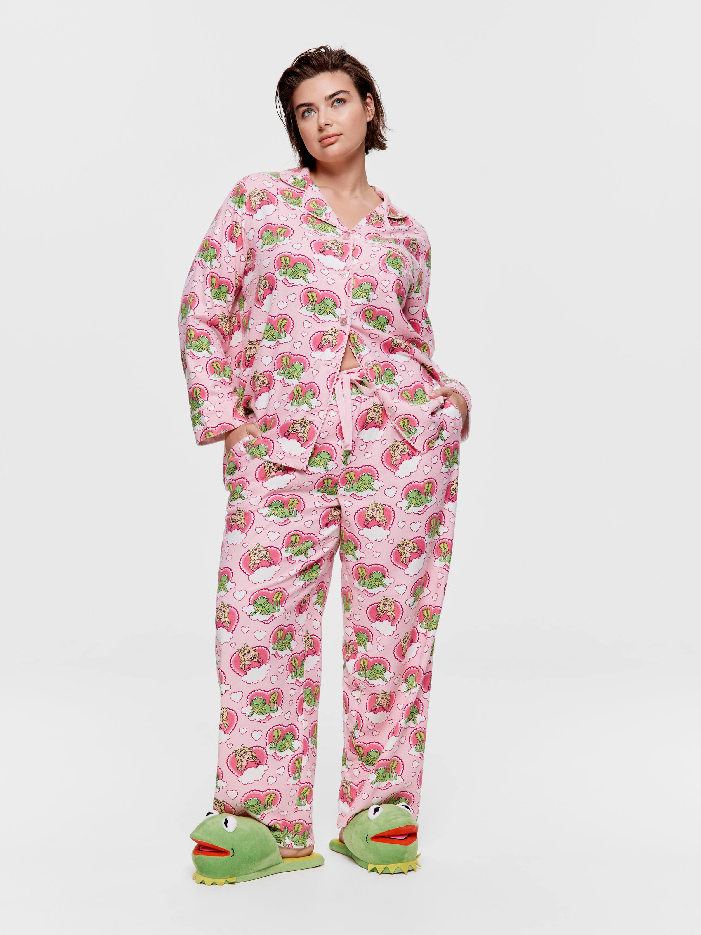 P.A. Plus Miss Piggy & Kermit Bamboo Flannelette Pj Set