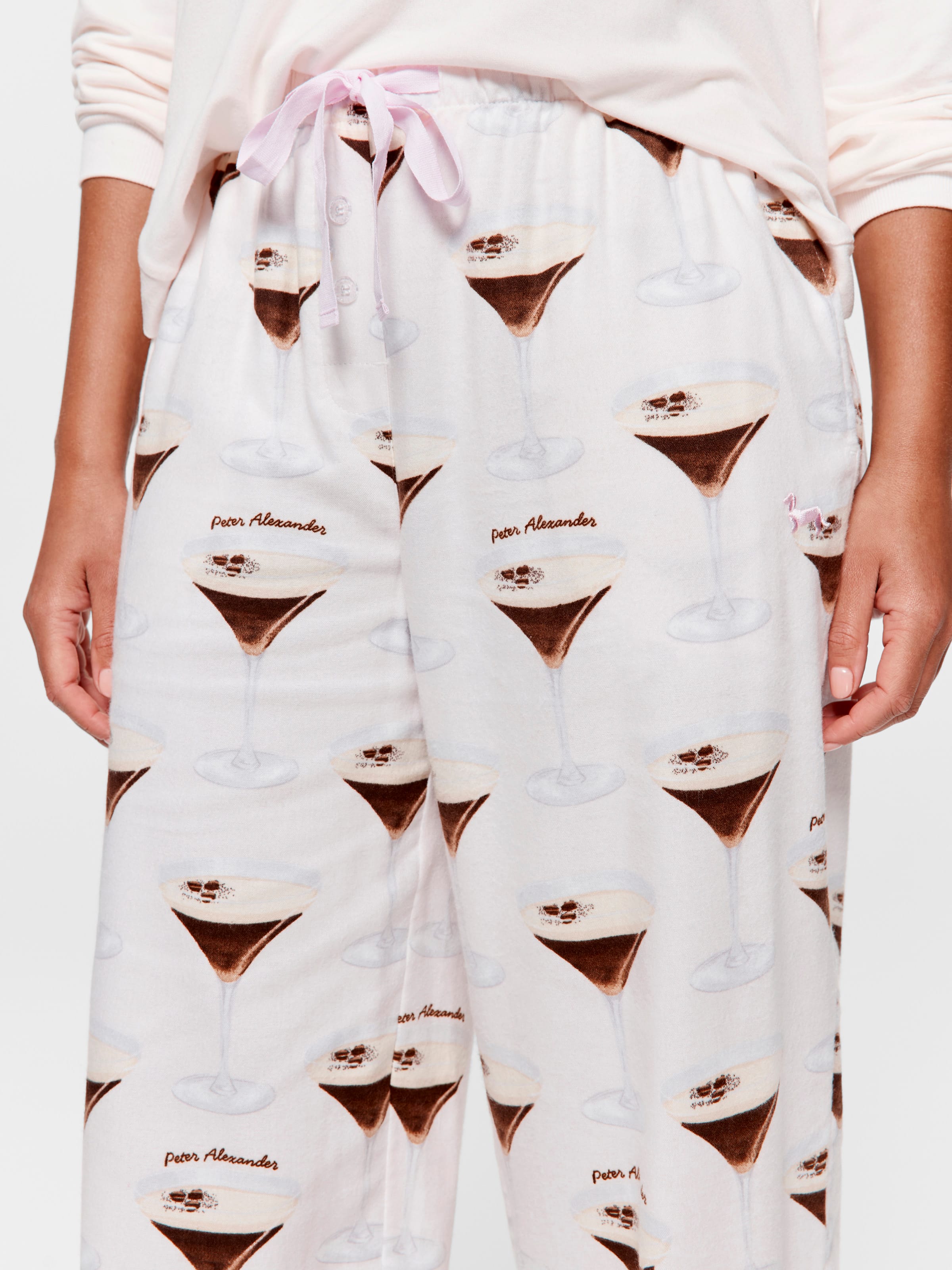 Espresso Martini Bamboo Flannelette Pj Bottom