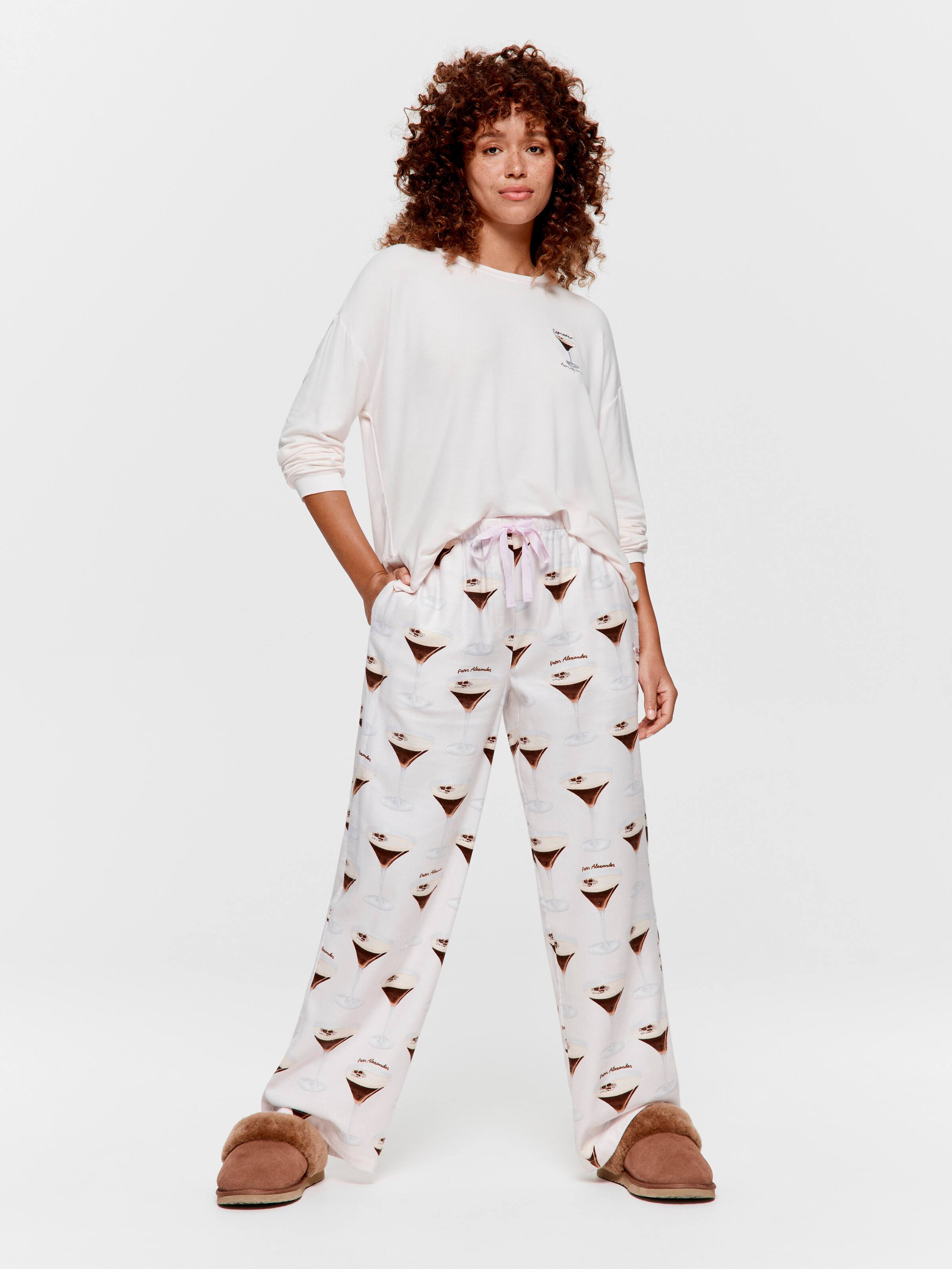 Espresso Martini Bamboo Flannelette Pj Bottom