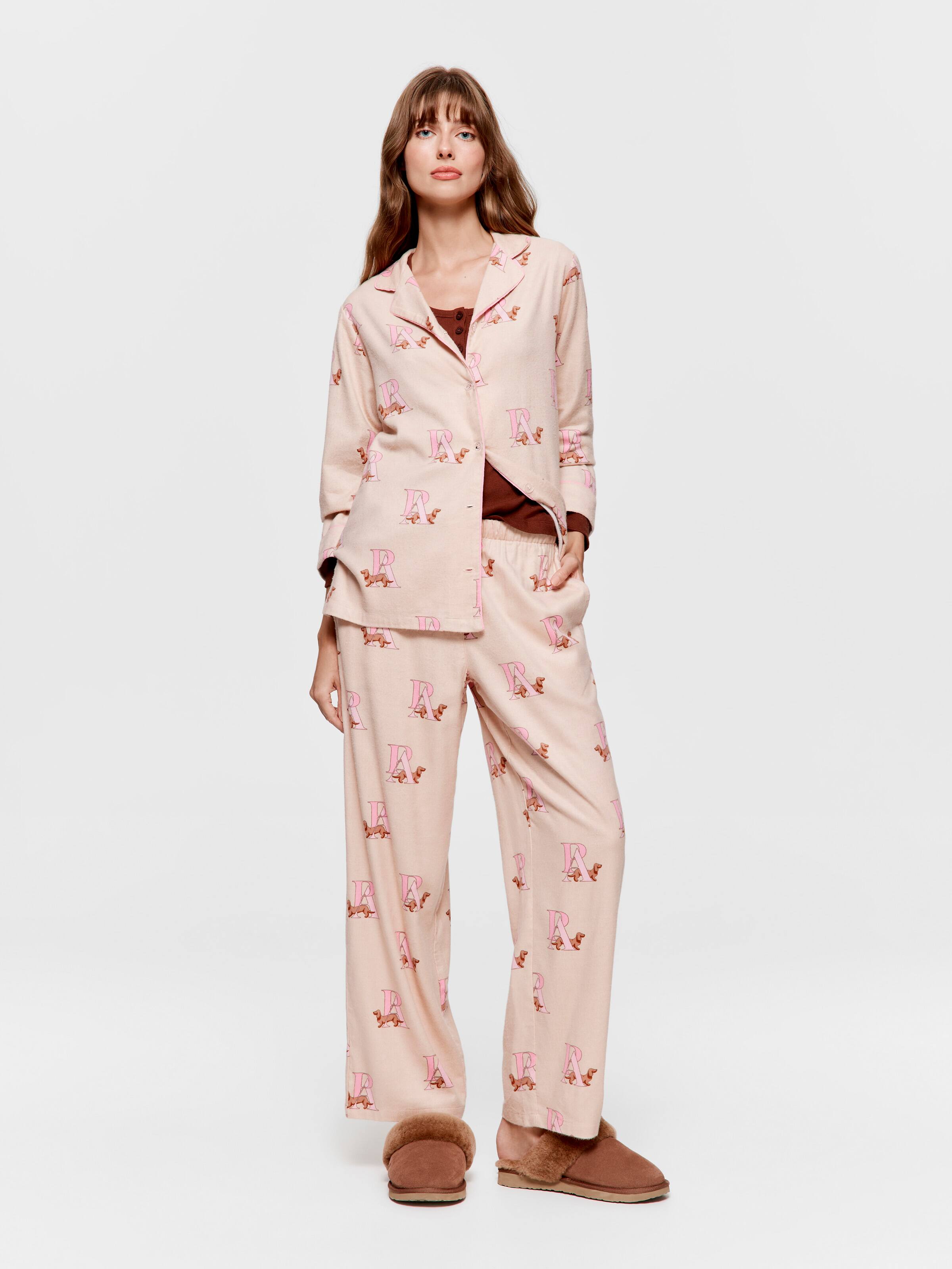 Penny Monogram Bamboo Flannelette Classic Pj Set