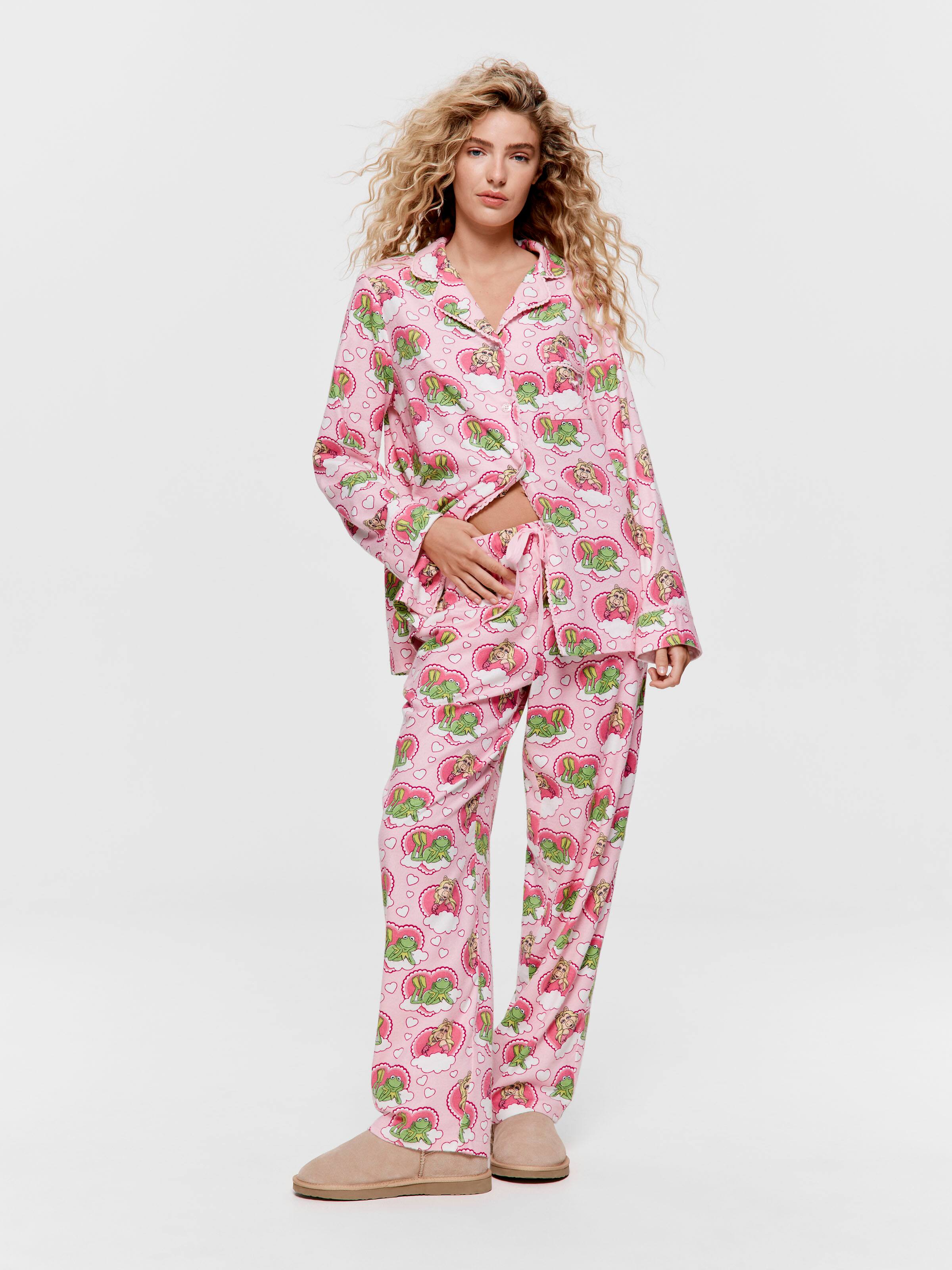 Miss Piggy & Kermit Bamboo Flannelette Pj Set