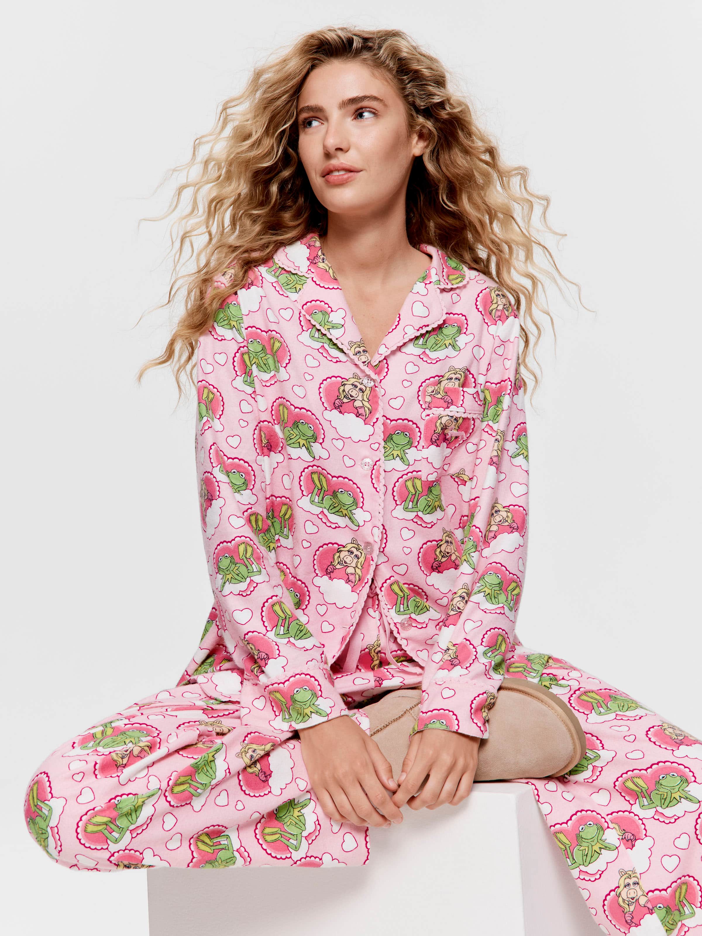 Miss Piggy & Kermit Bamboo Flannelette Pj Set