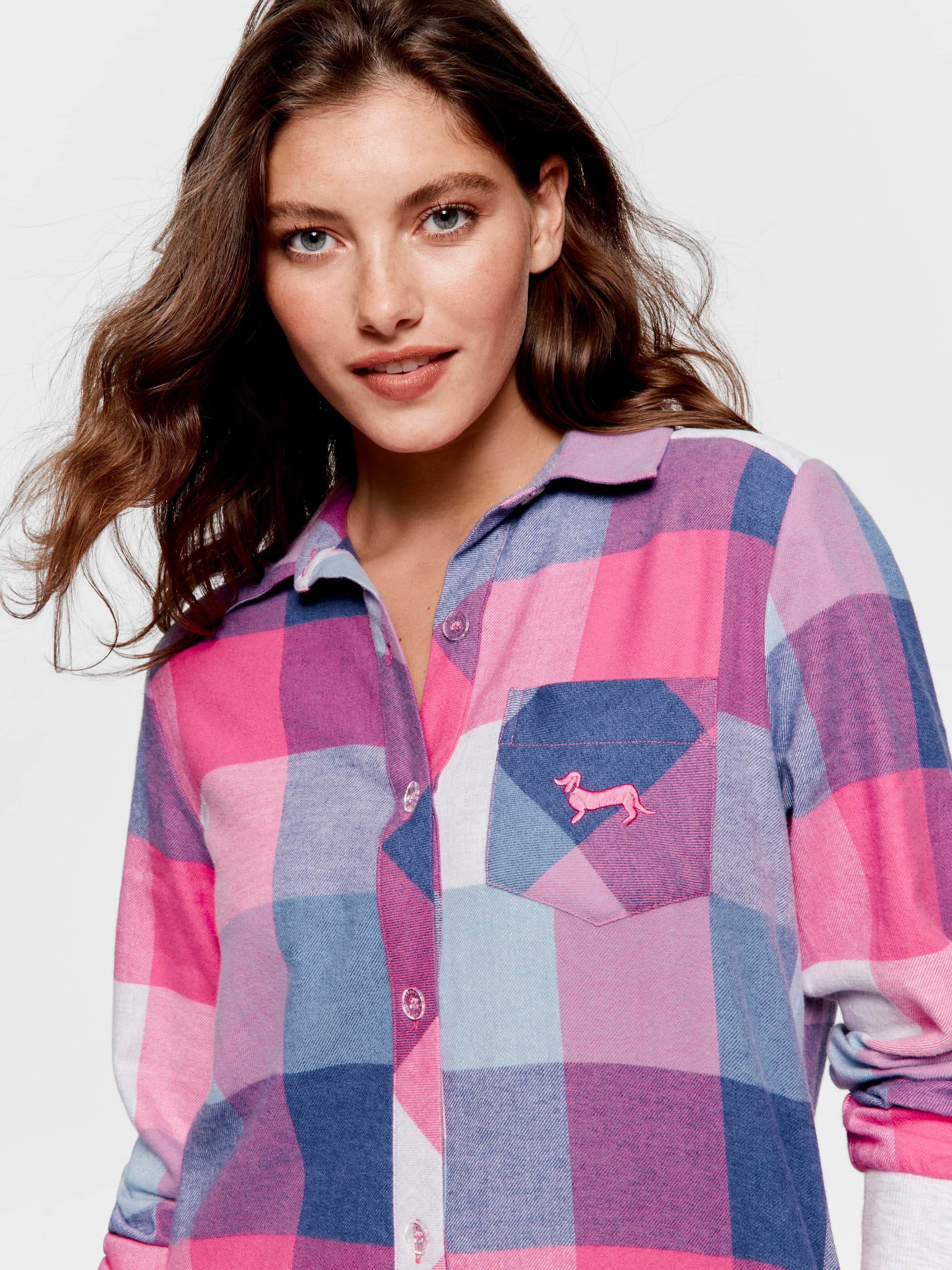 Buffalo Check 100% Cotton Flannelette Nightshirt