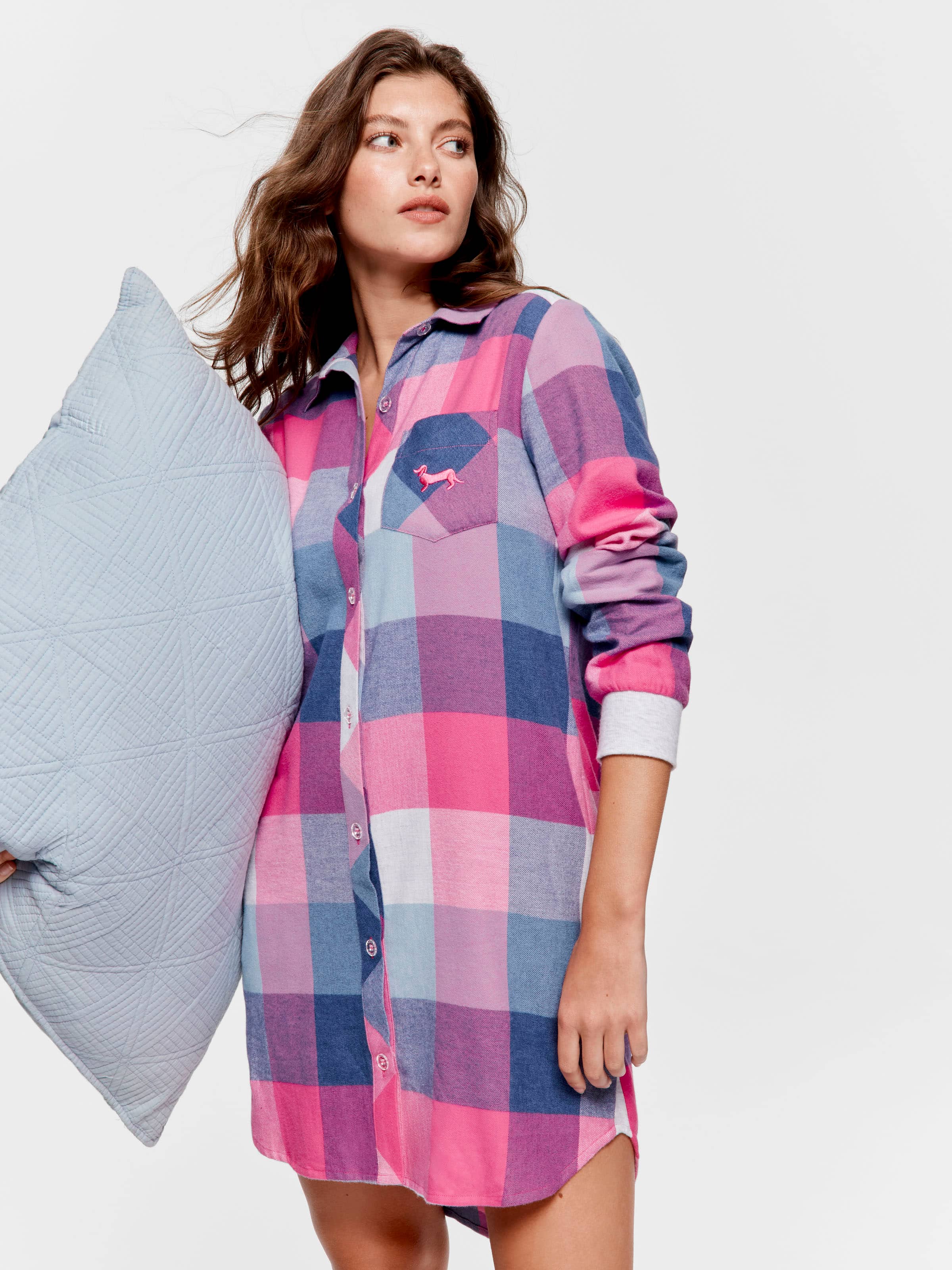 Buffalo Check 100% Cotton Flannelette Nightshirt