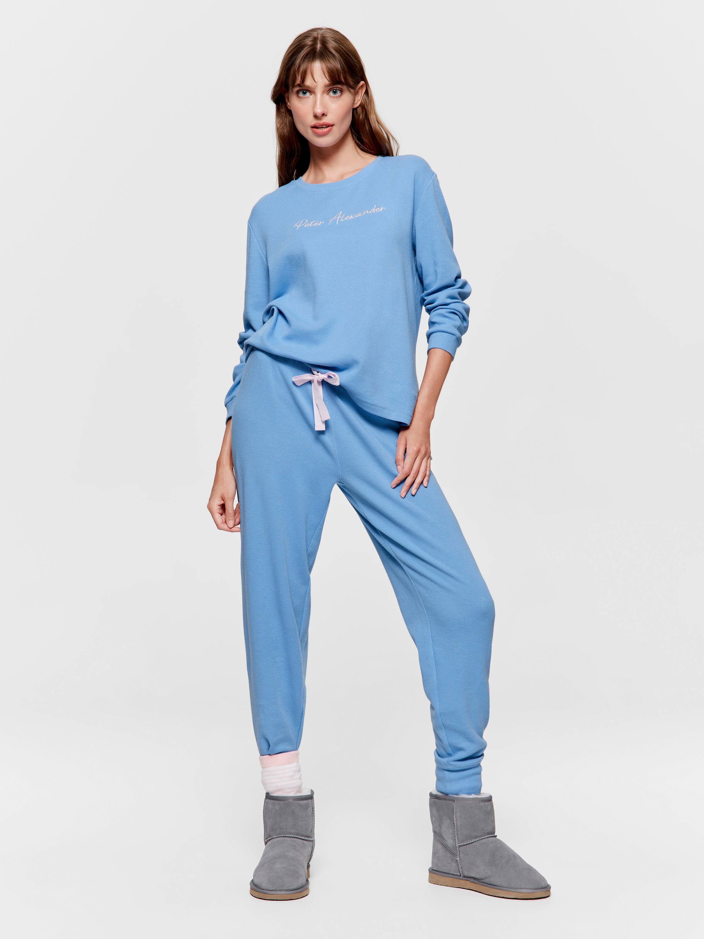 Dusty Blue Easy Waffle Pj Bottom