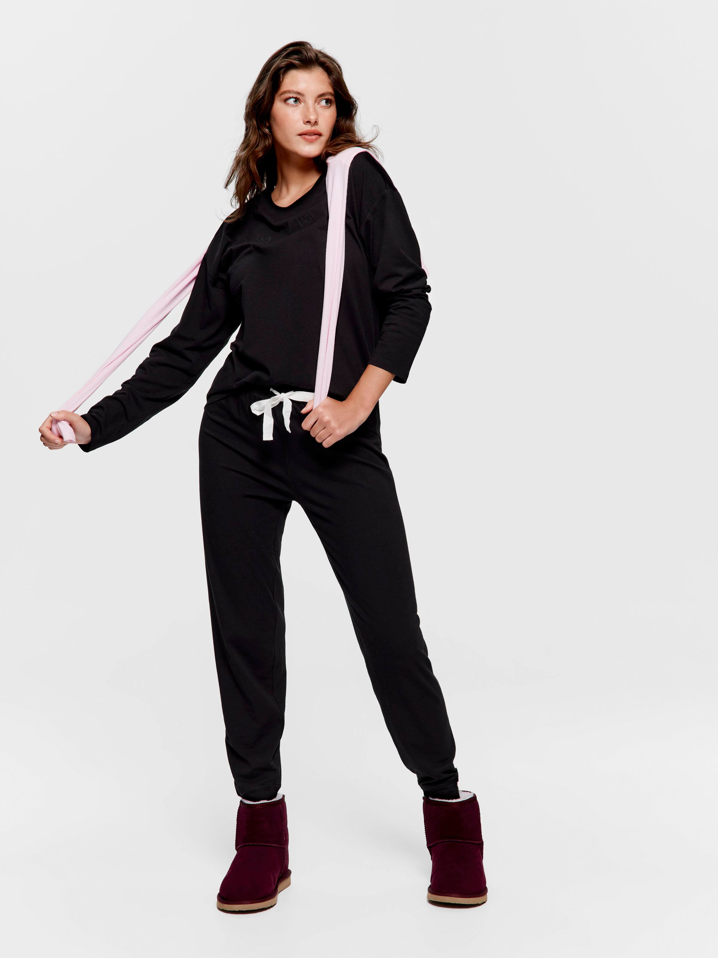 Black Easy Pj Bottom