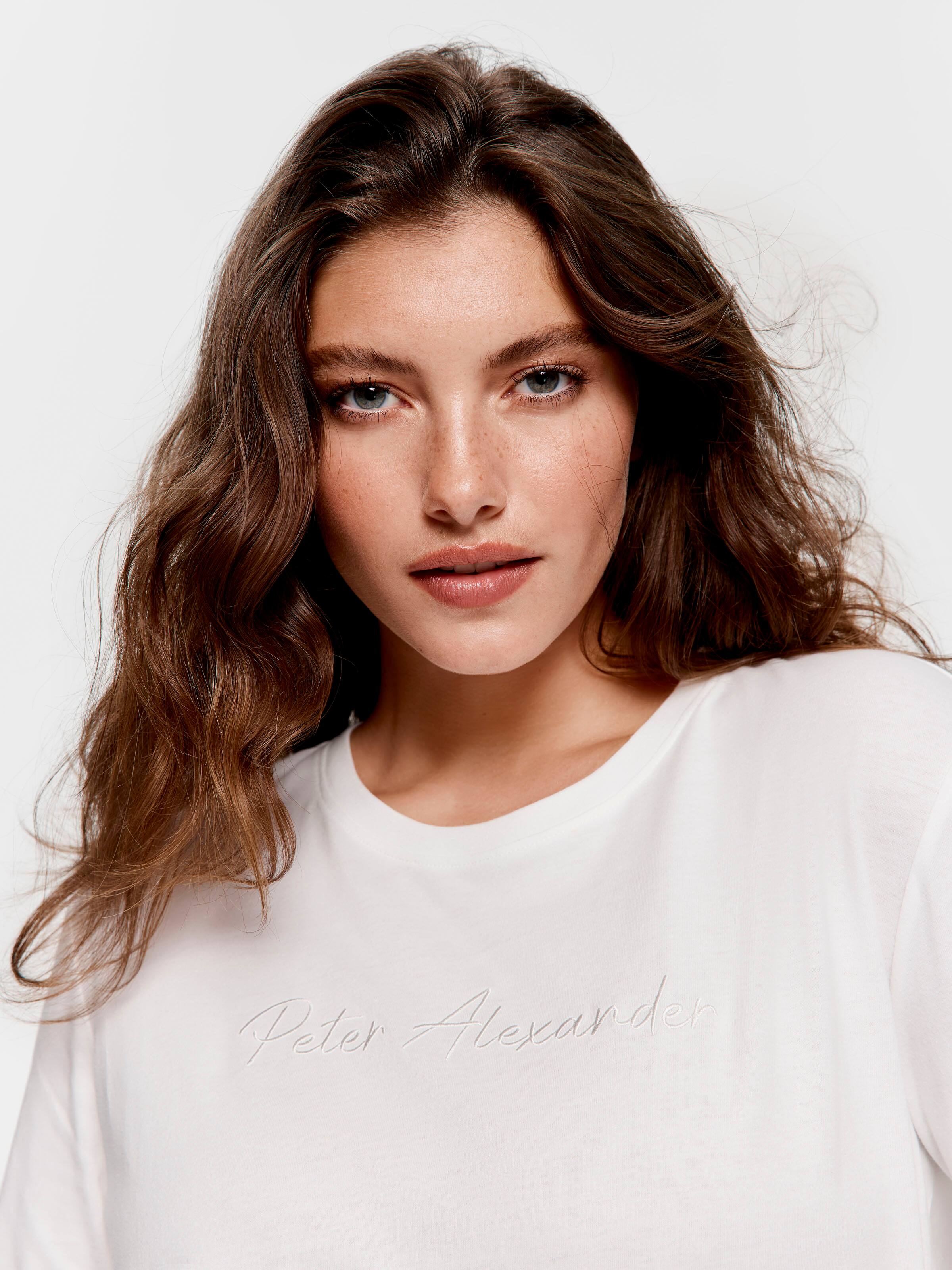 Cream Classic Long Sleeve Top