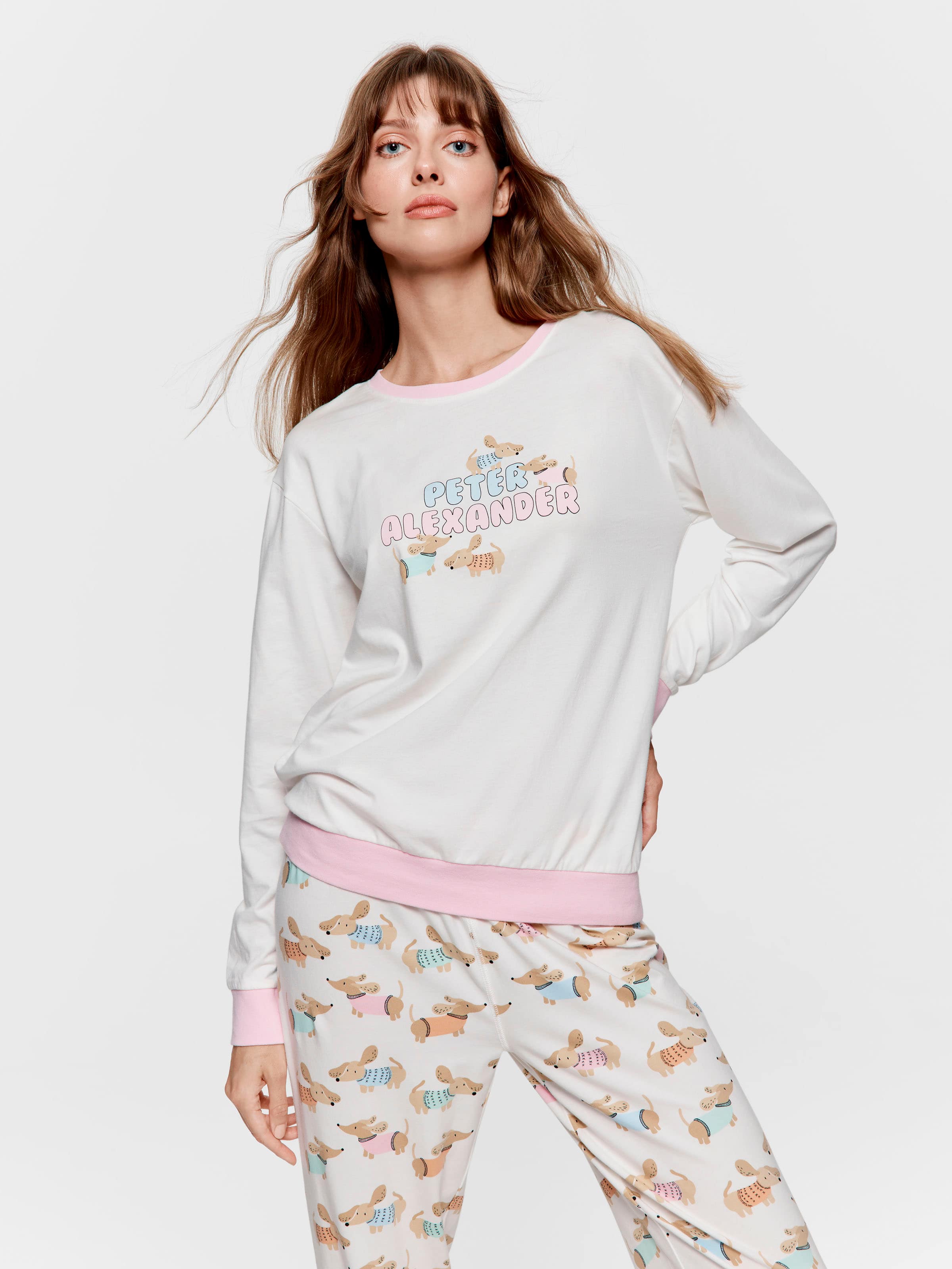 Colourful Dog Logo Sweater Top