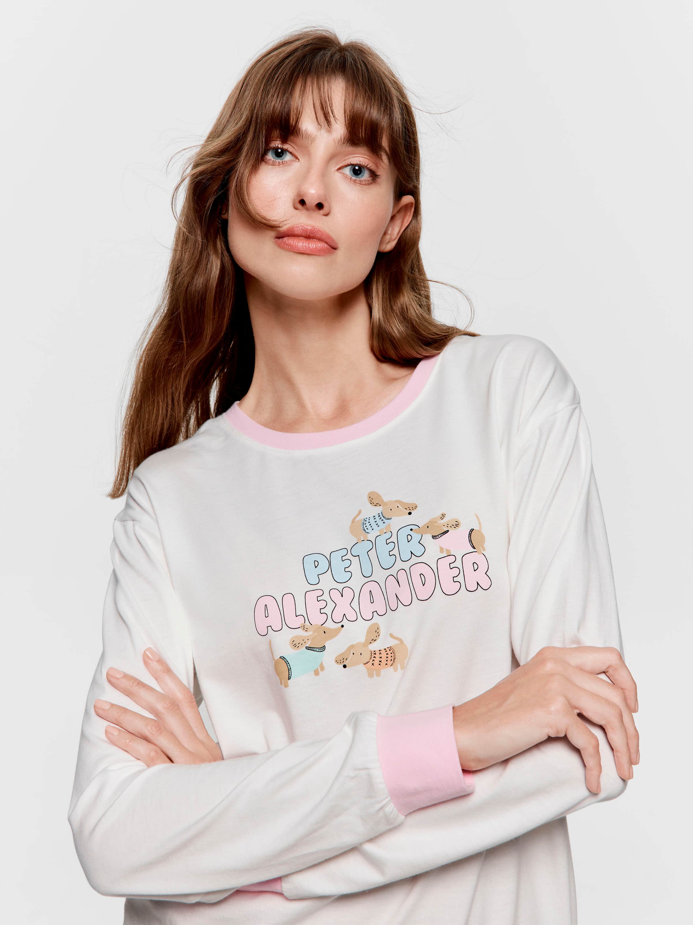 Colourful Dog Logo Sweater Top