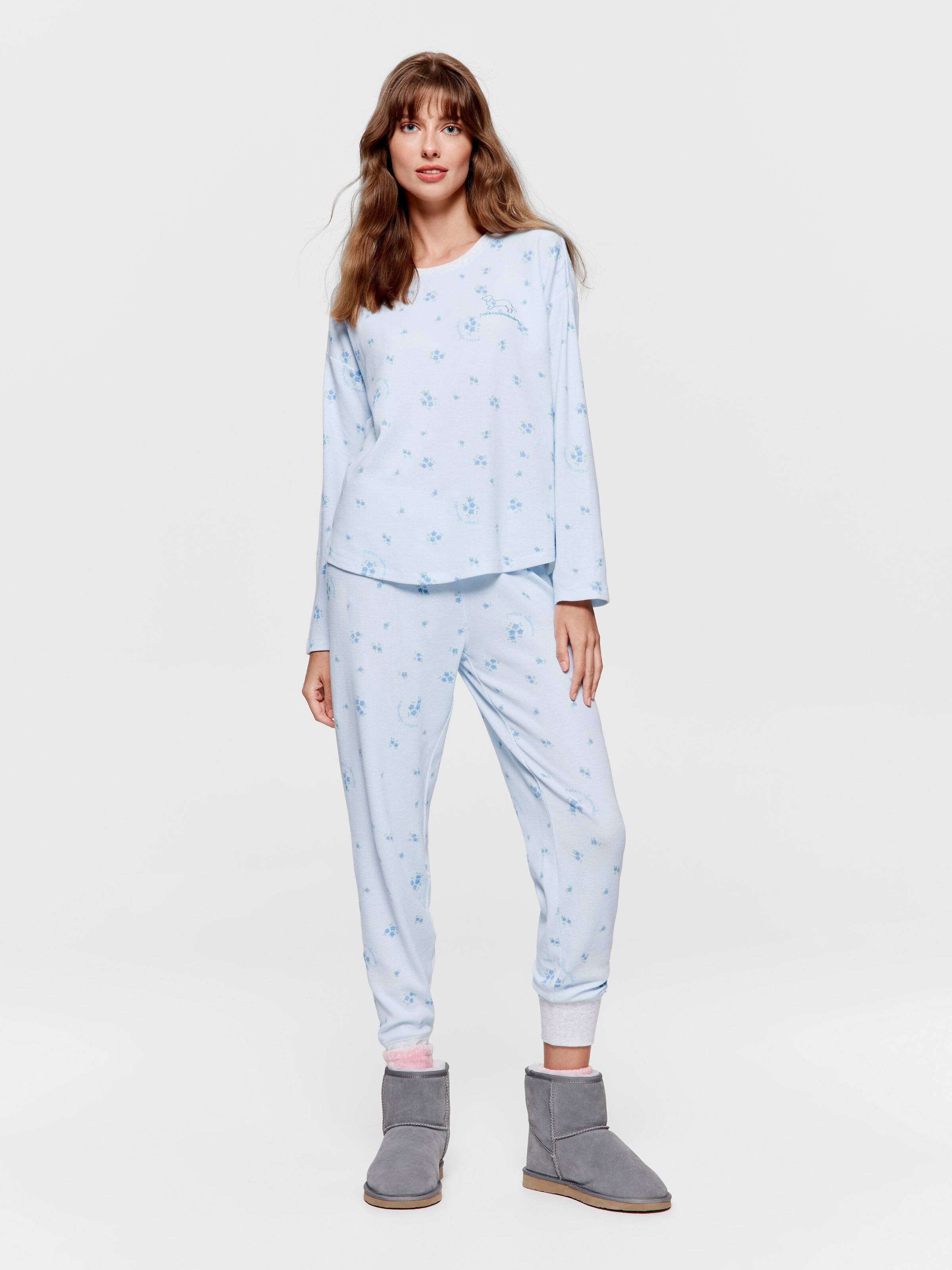 Floral Waffle Pj Set