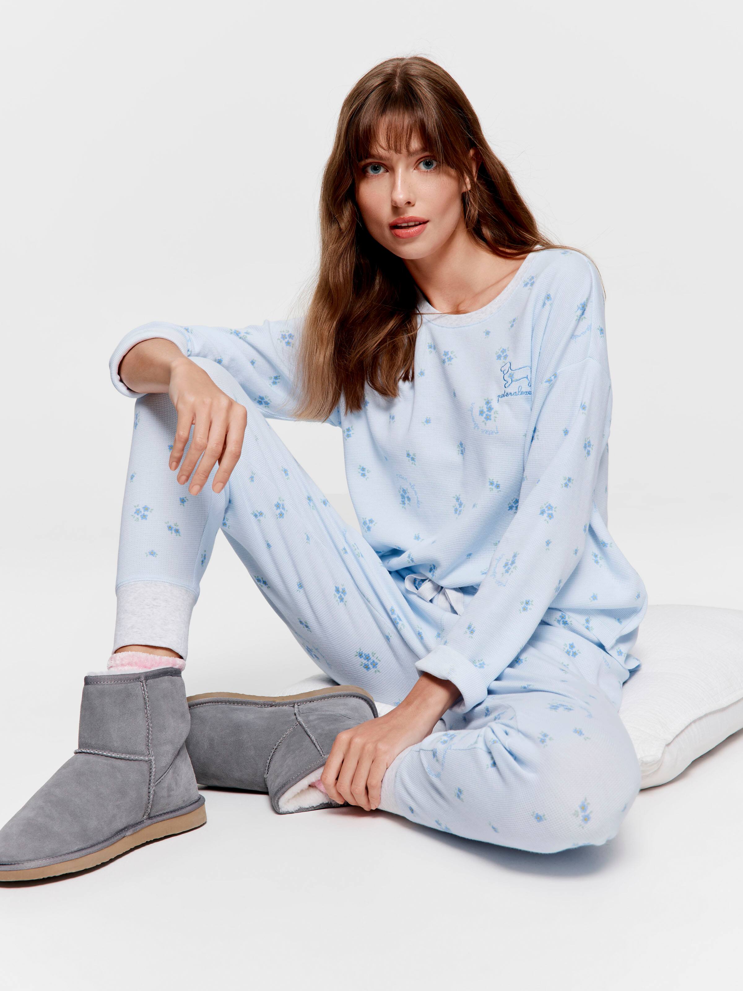 Floral Waffle Pj Set