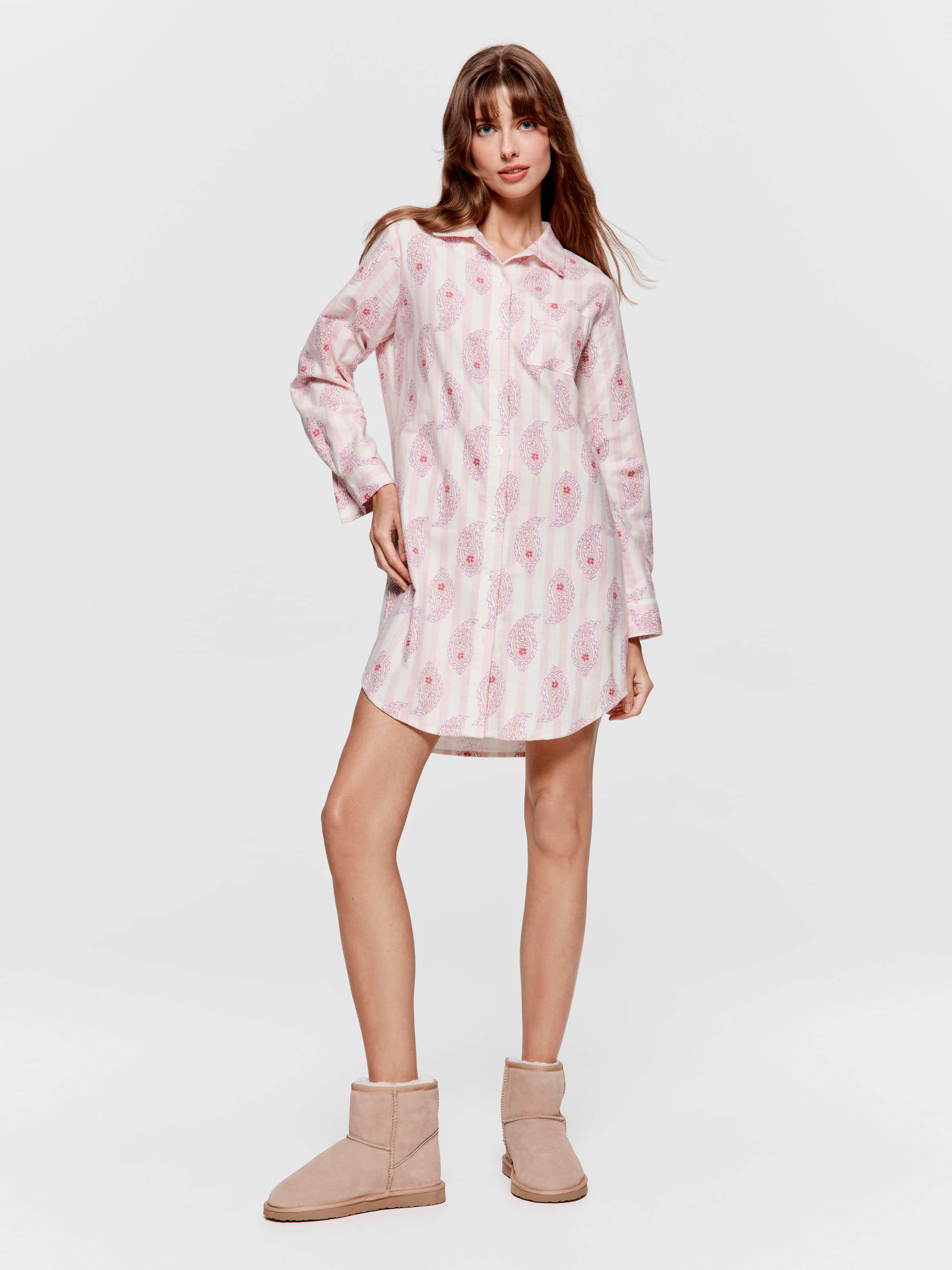 Paisley Flannelette Nightshirt