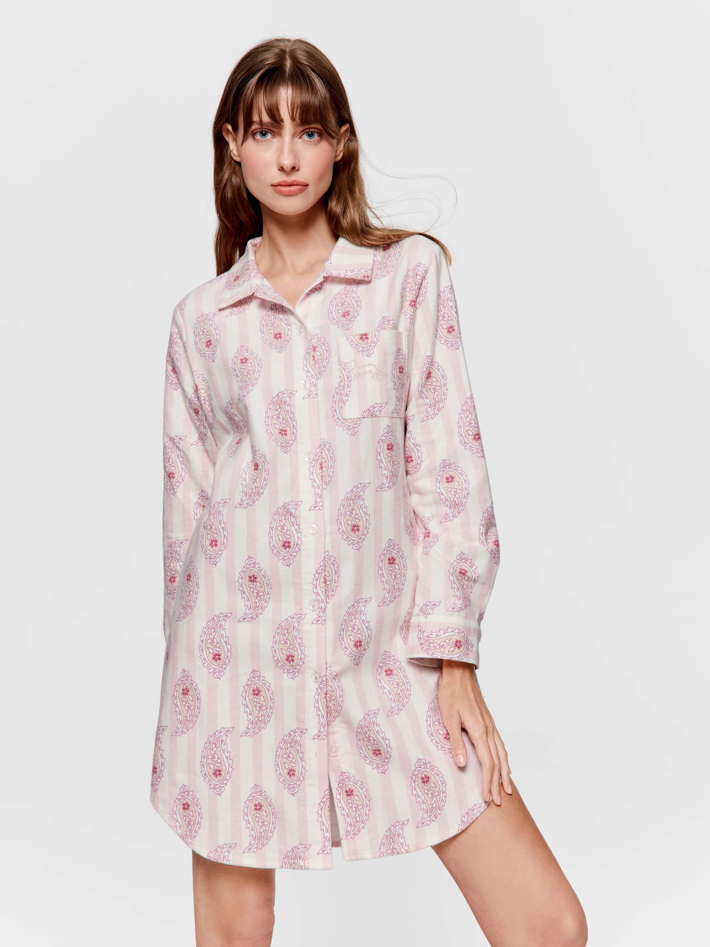 Paisley Flannelette Nightshirt