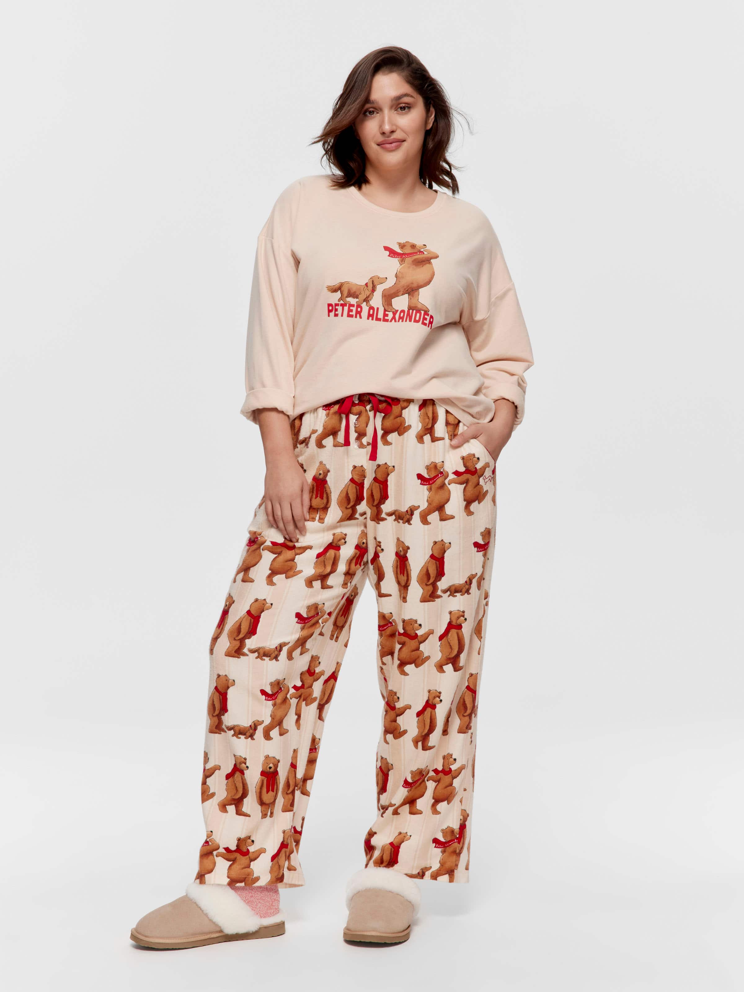 P.A. Plus Bear Bamboo Flannelette Pj Bottom