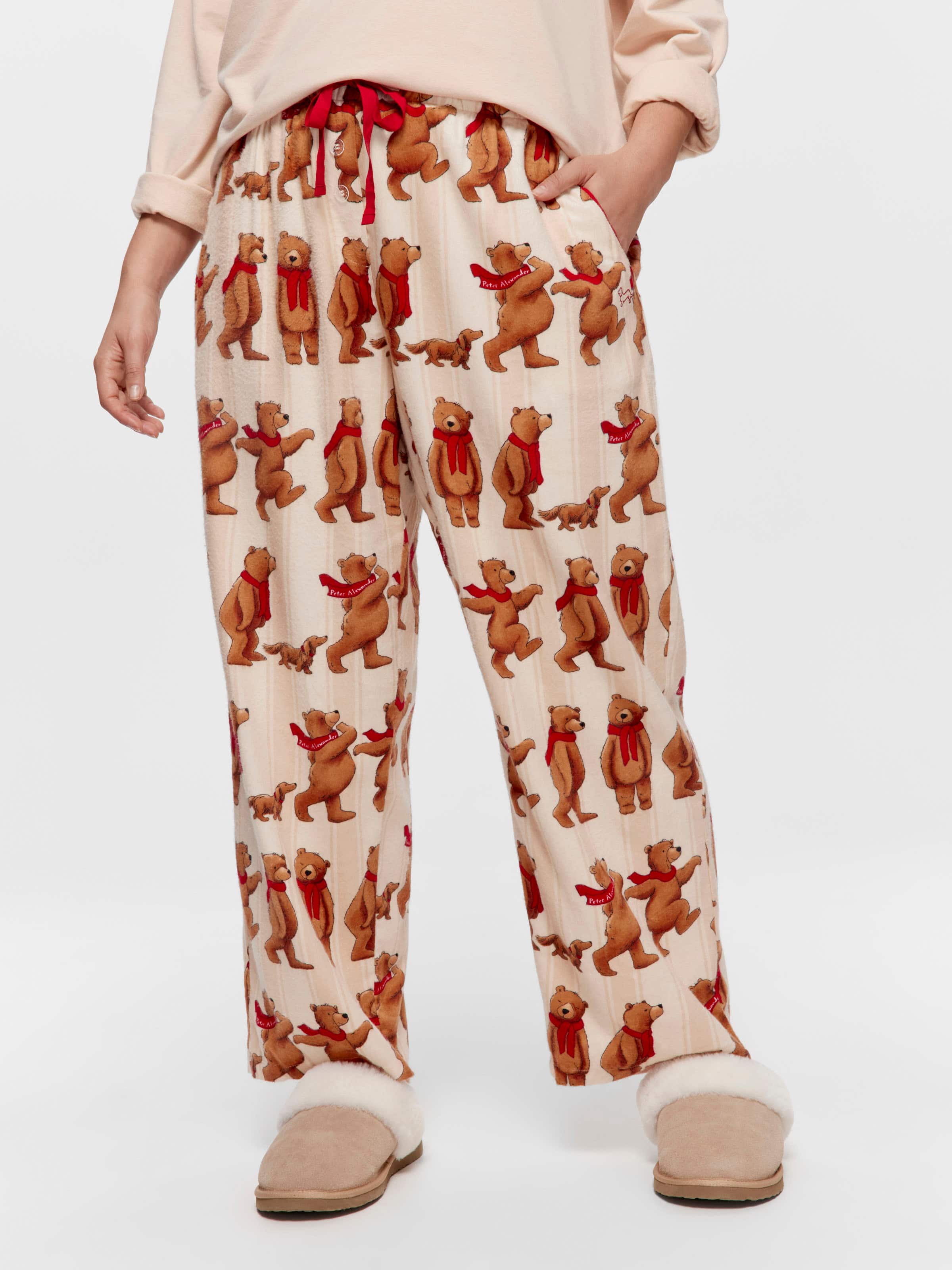 P.A. Plus Bear Bamboo Flannelette Pj Bottom