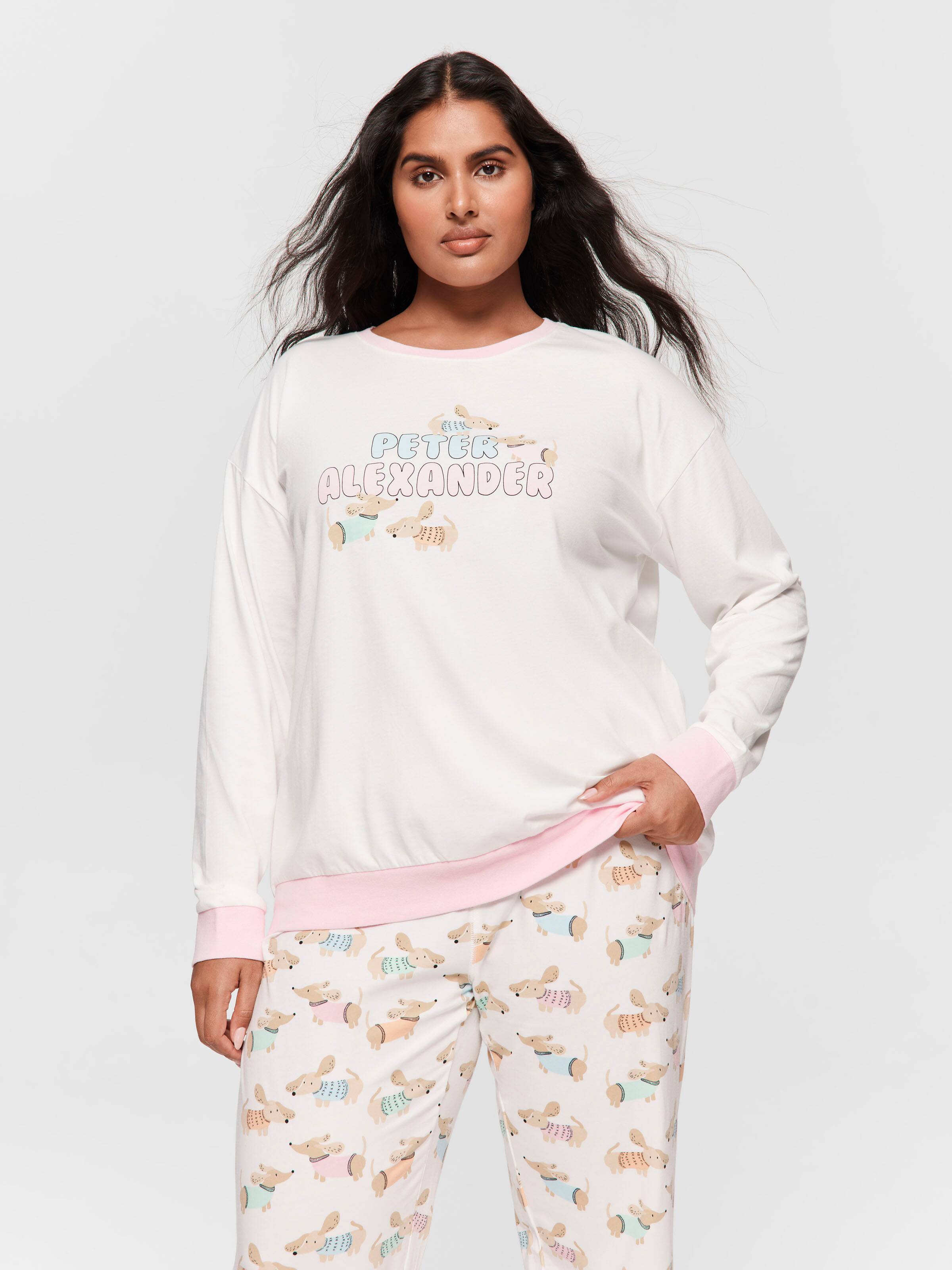 P.A. Plus Colourful Dog Logo Sweater Top