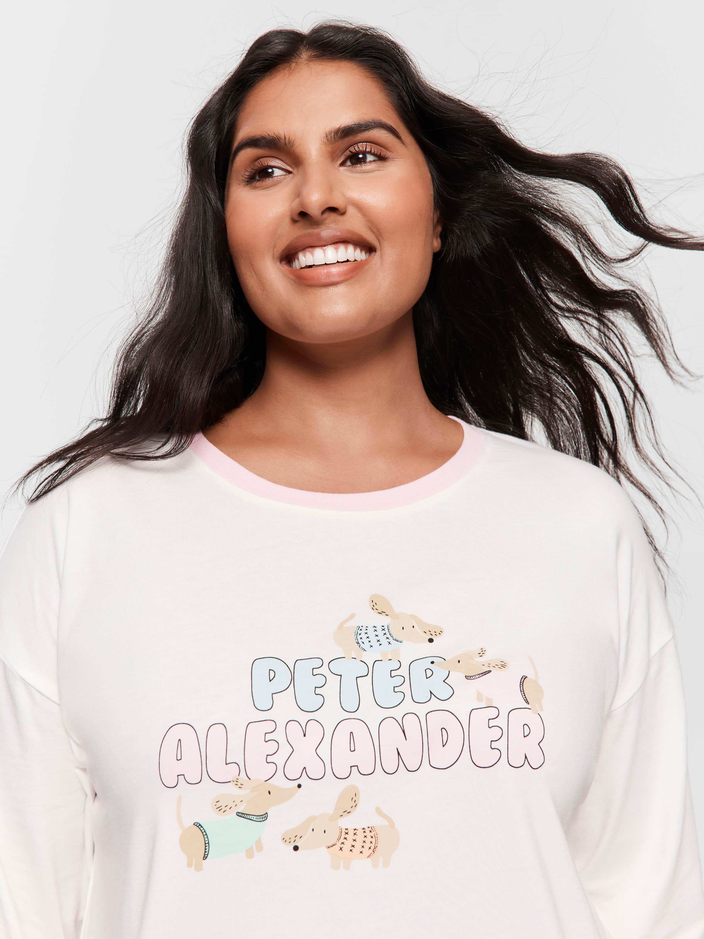 P.A. Plus Colourful Dog Logo Sweater Top