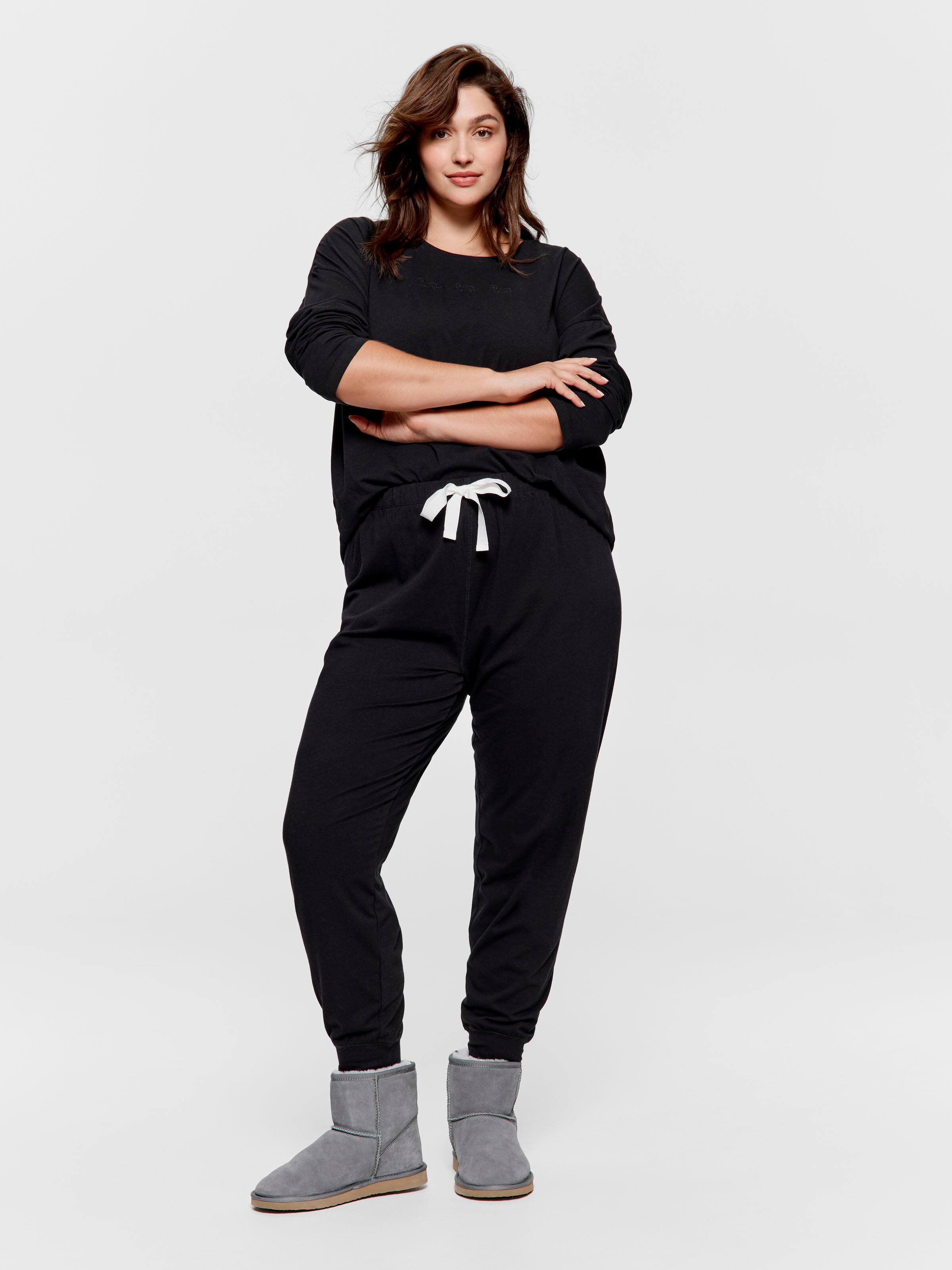 P.A. Plus Black Easy Pj Bottom