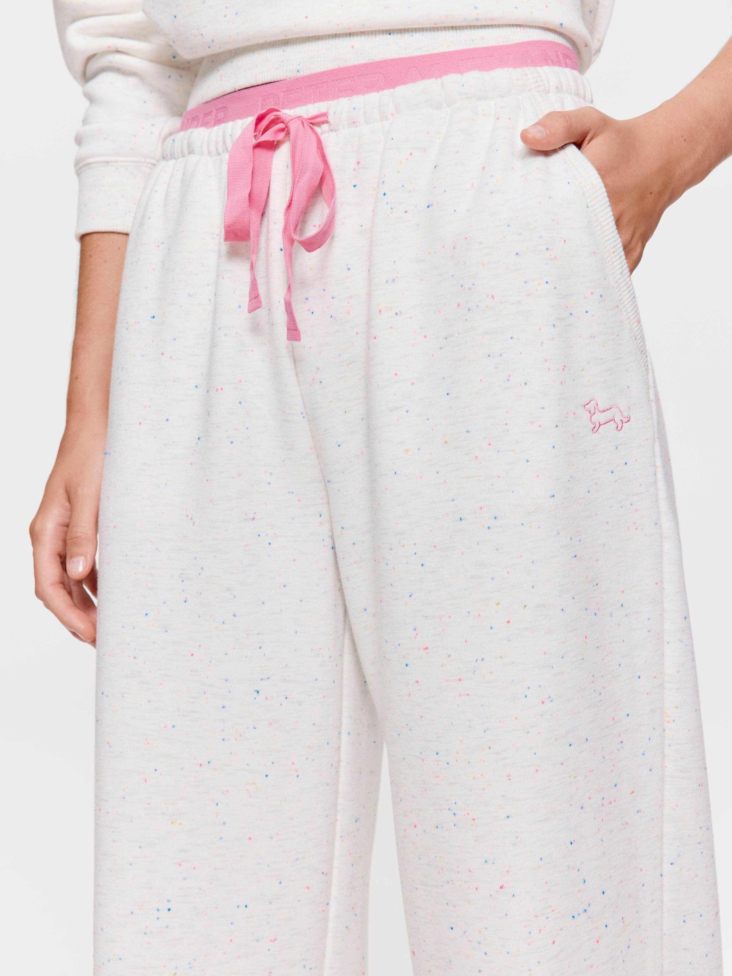 Speckle Fleece Wide Leg Pj Bottom