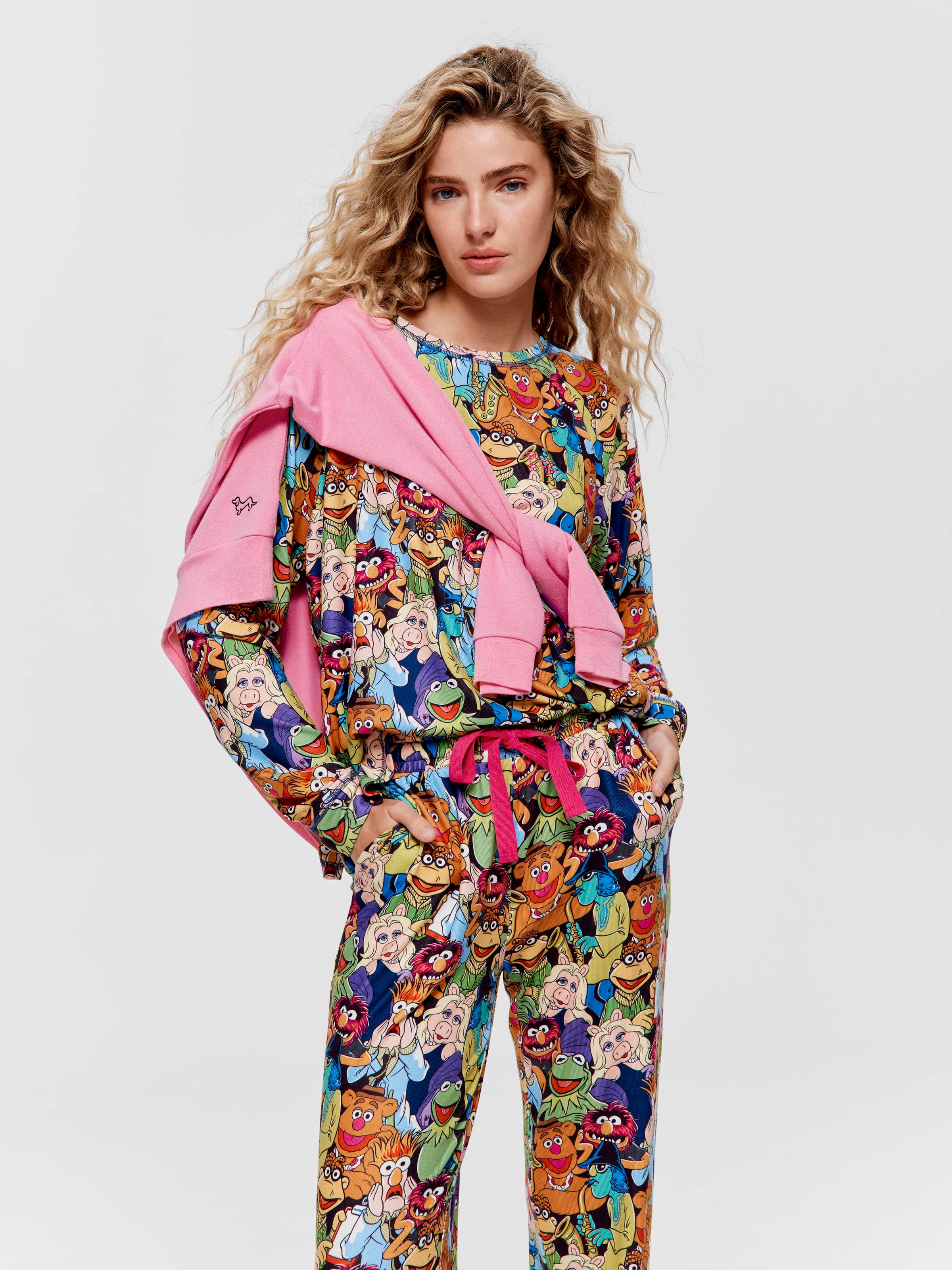 The Muppets Plush Long Pj Set