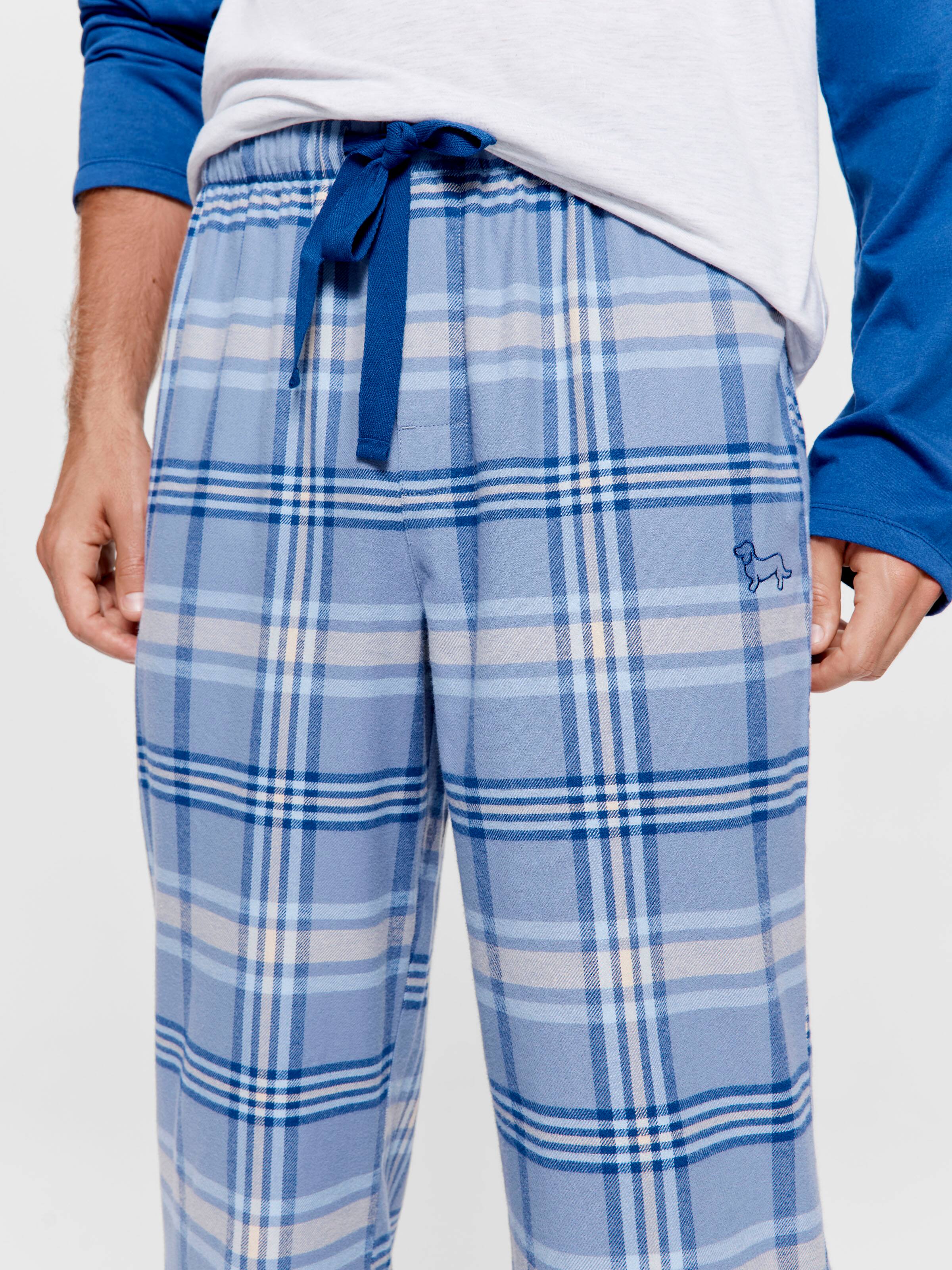 Blue Check Pj Bottom