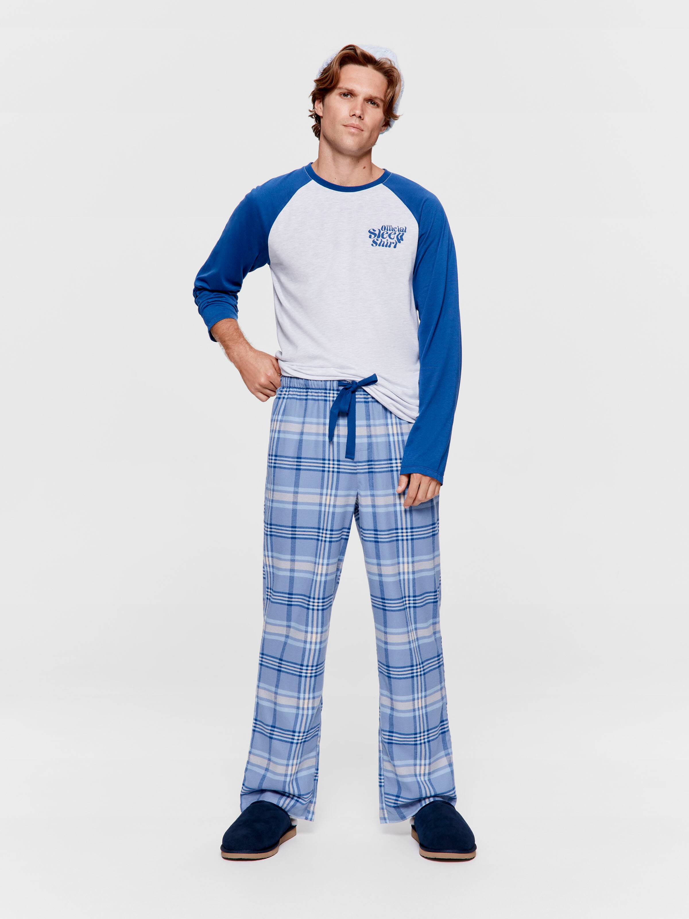 Blue Check Pj Bottom